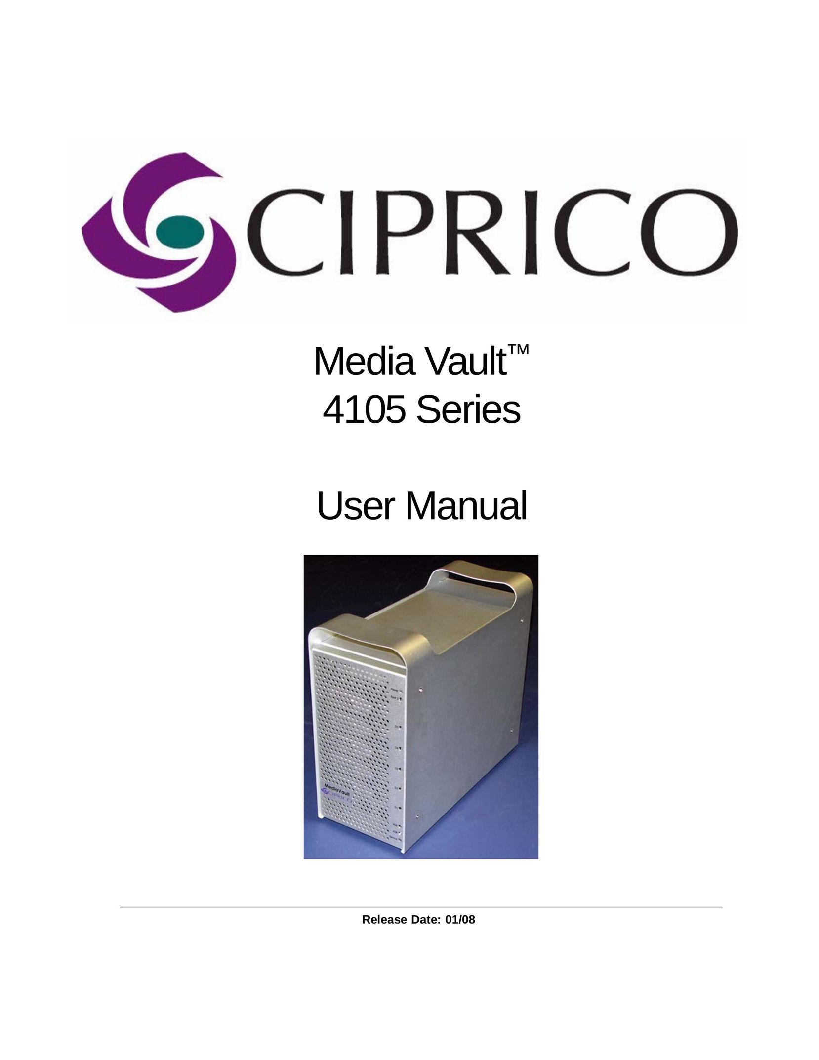 Ciprico 4105 Series Home Theater Server User Manual