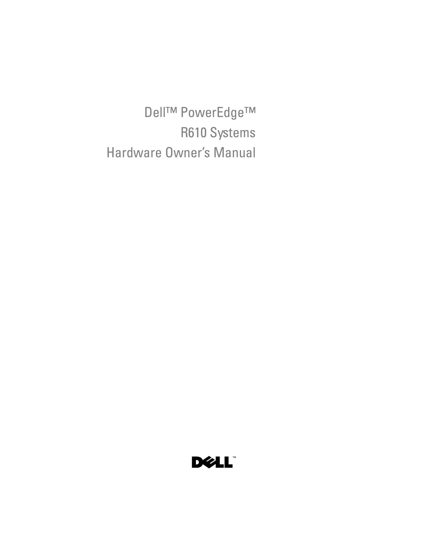 Dell R610 Home Theater Server User Manual