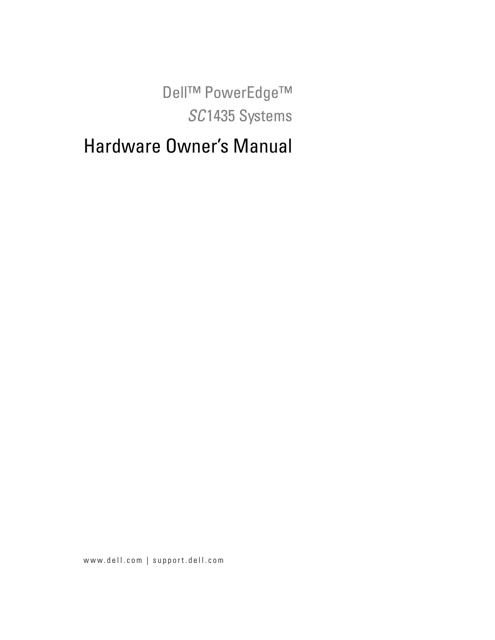 Dell SC1435 Home Theater Server User Manual