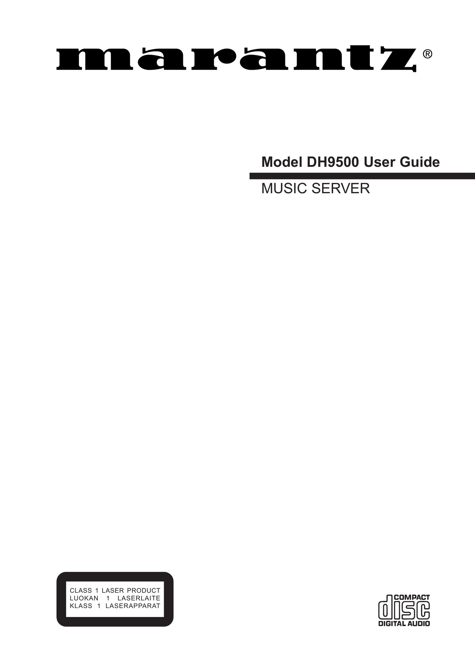 Marantz DH9500 Home Theater Server User Manual