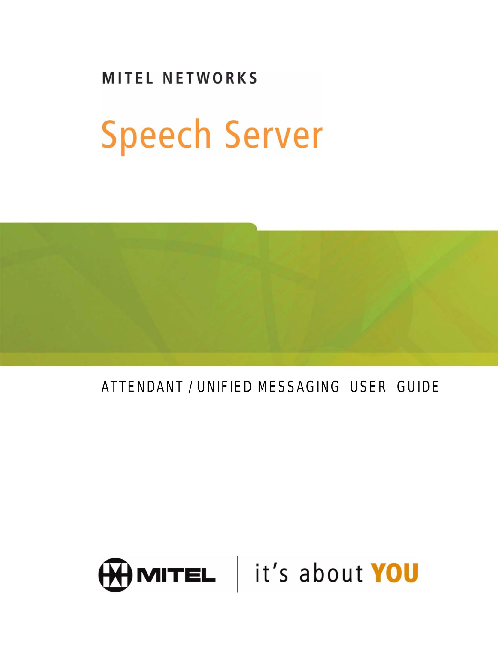 Mitel Speech Server Home Theater Server User Manual