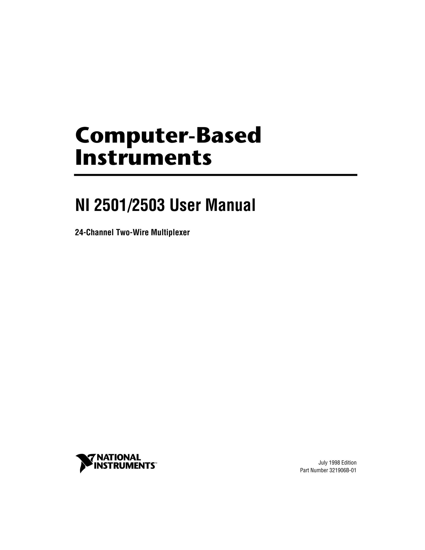 National Instruments 321906B-01 Home Theater Server User Manual
