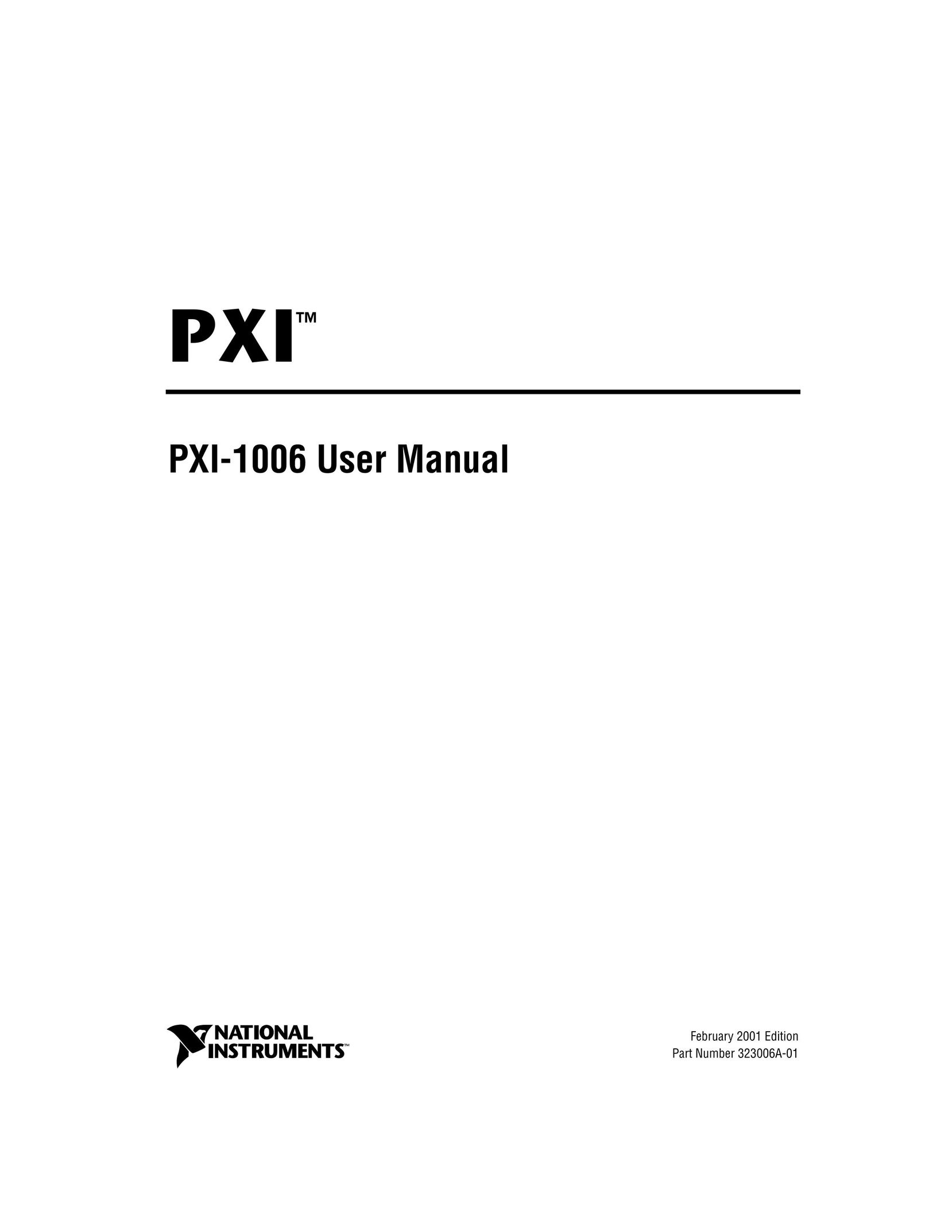 National Instruments PXI-1006 User Manual Home Theater Server User Manual
