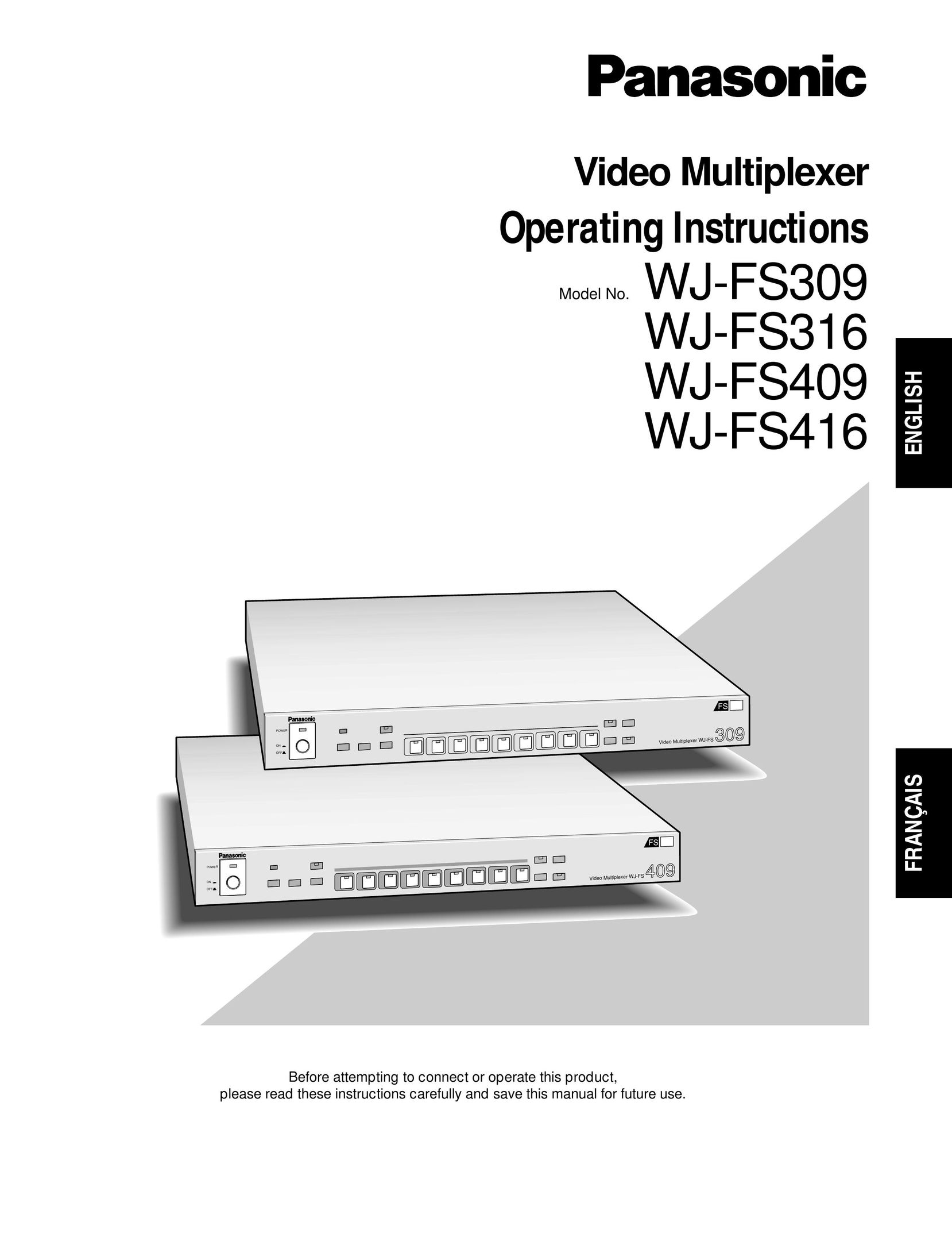 Panasonic WJ-FS309 Home Theater Server User Manual