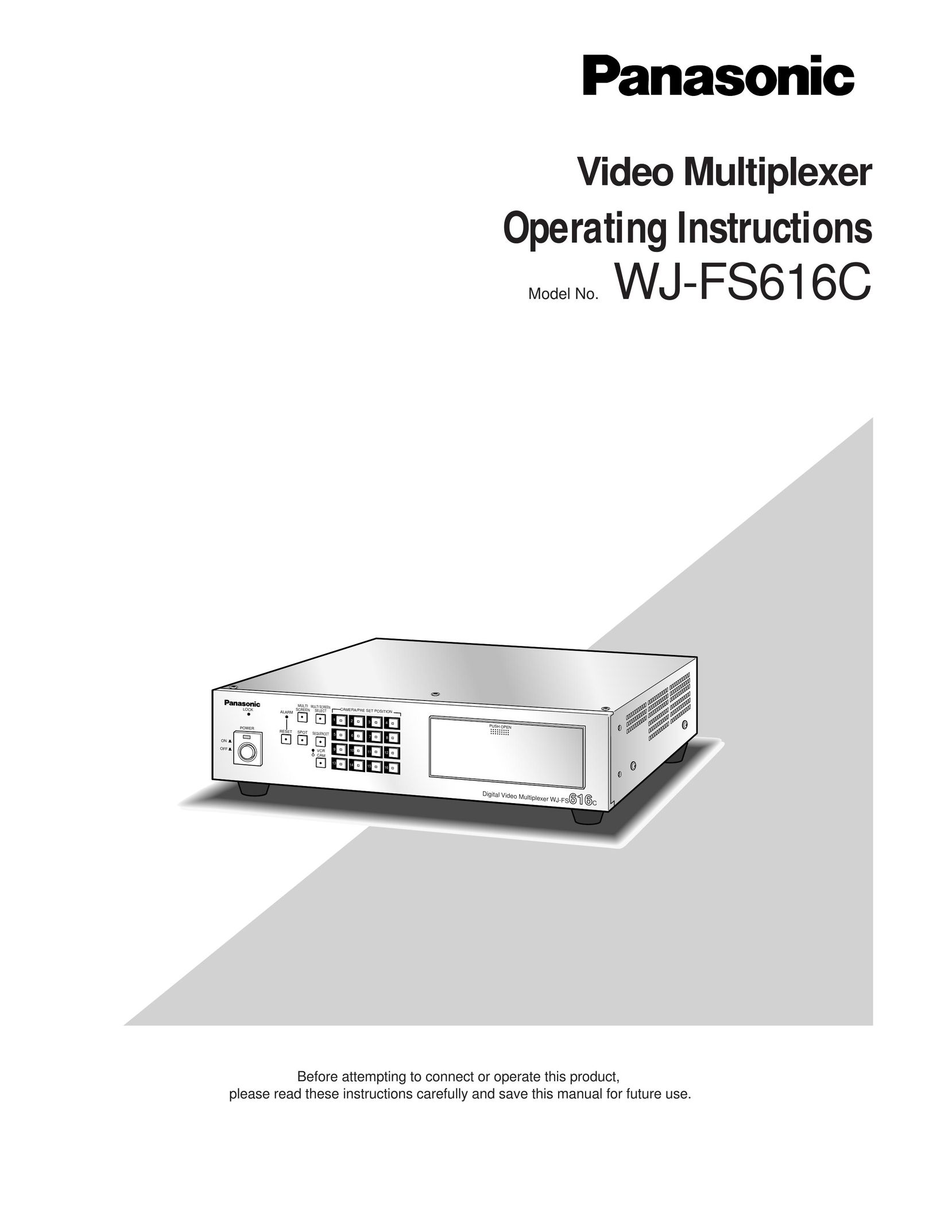 Panasonic WJ-FS616C Home Theater Server User Manual