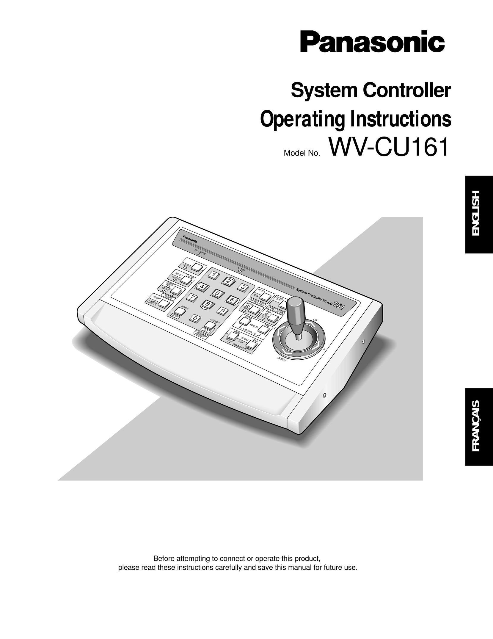 Panasonic WV-CU161 Home Theater Server User Manual