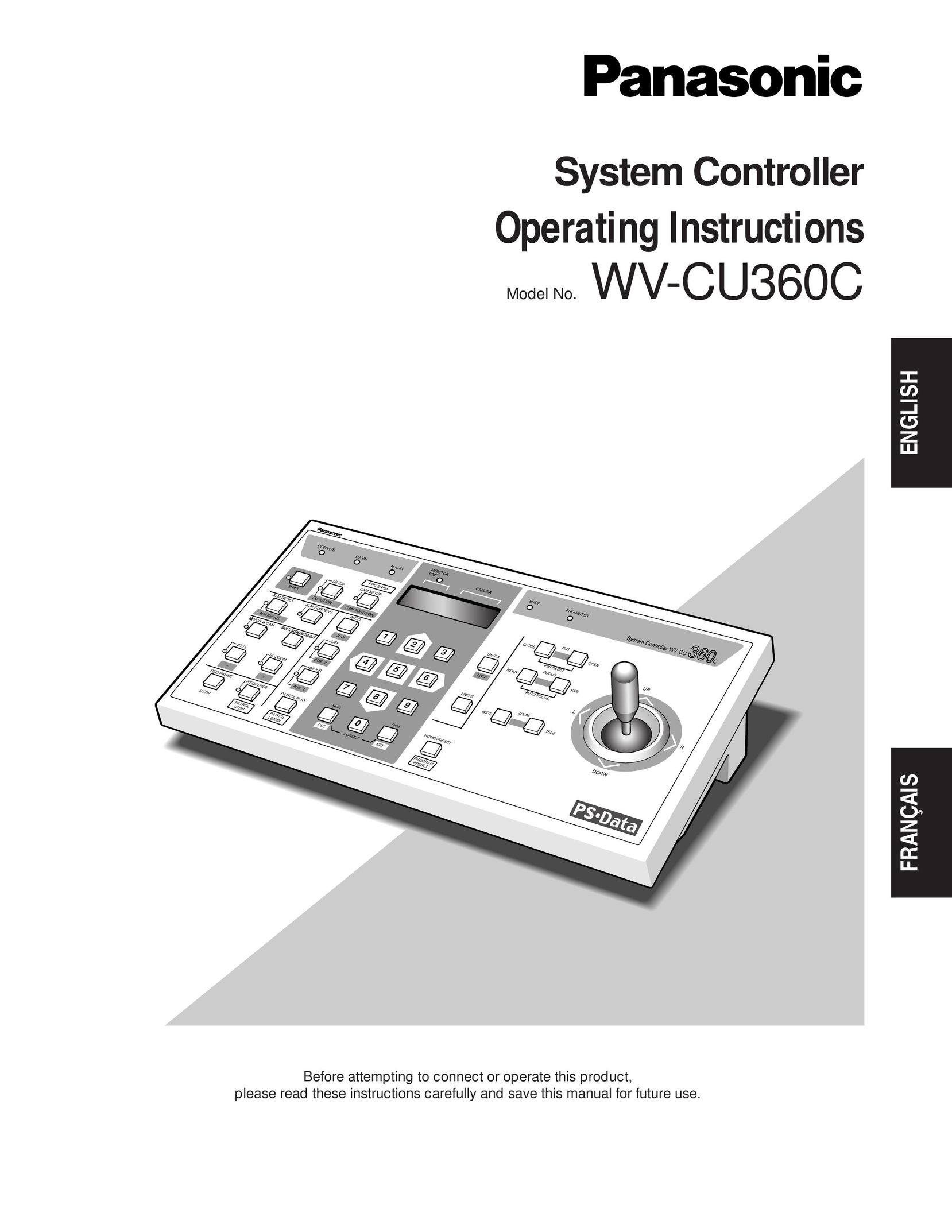 Panasonic WV-CU360C Home Theater Server User Manual