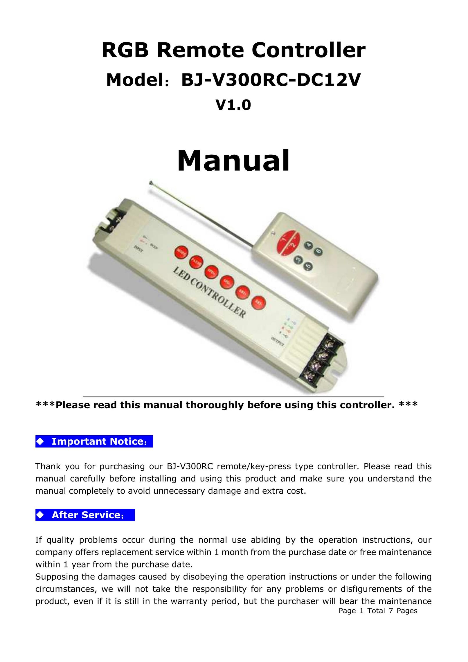 RGB Spectrum BJ-V300RC-DC12V Home Theater Server User Manual