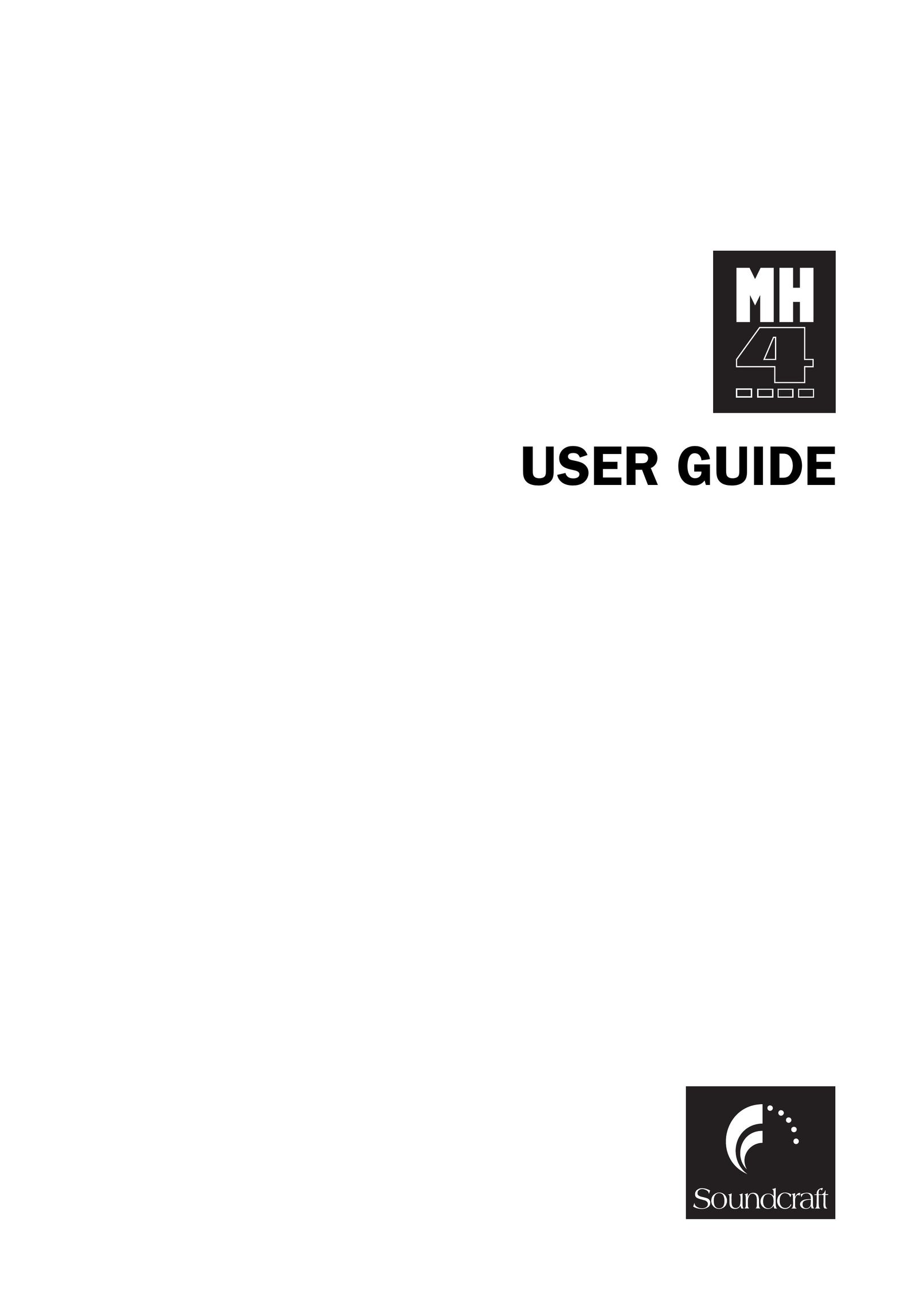 SoundCraft MH4 Home Theater Server User Manual