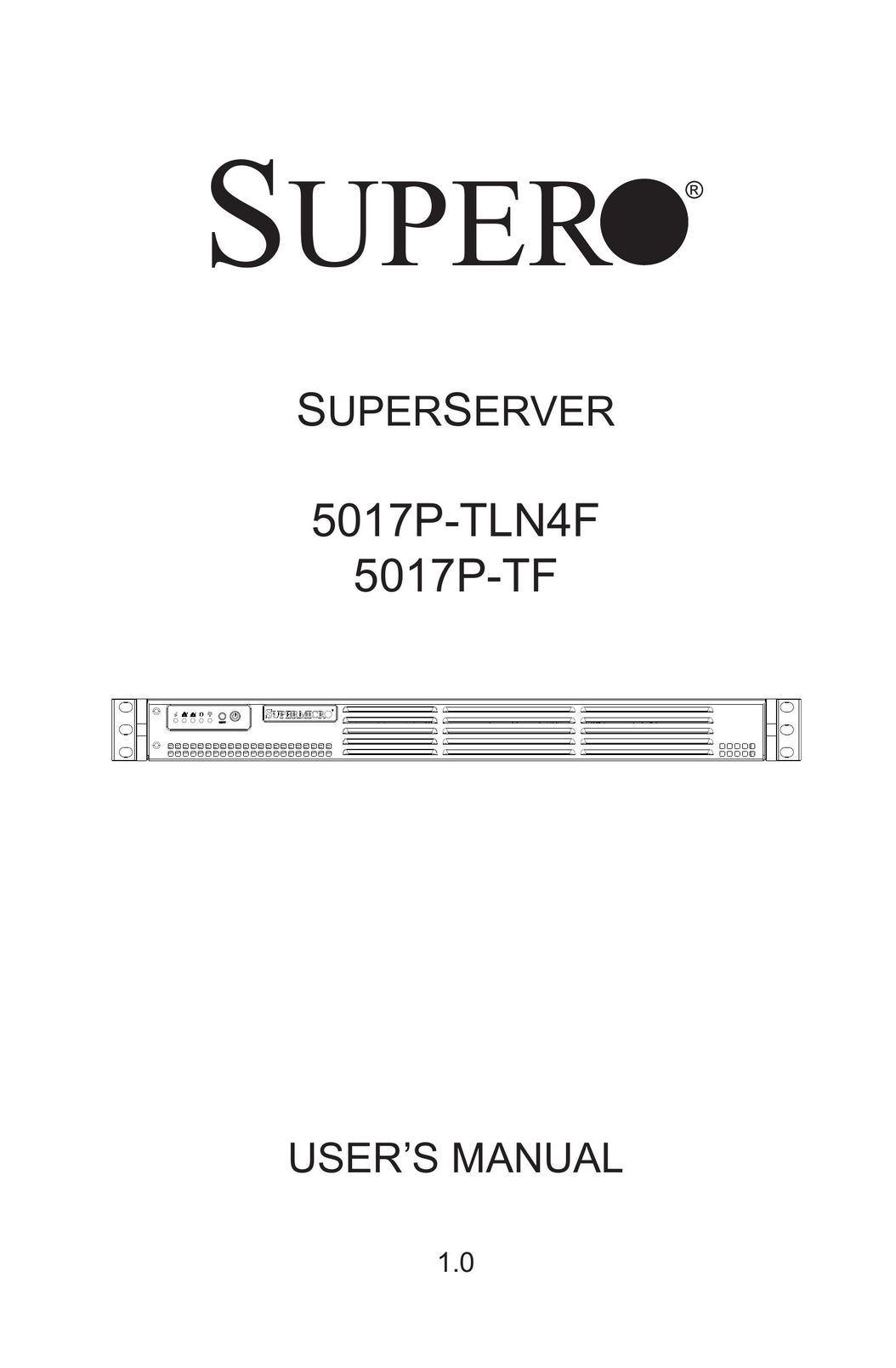 SUPER MICRO Computer 5017P-TLN4F Home Theater Server User Manual