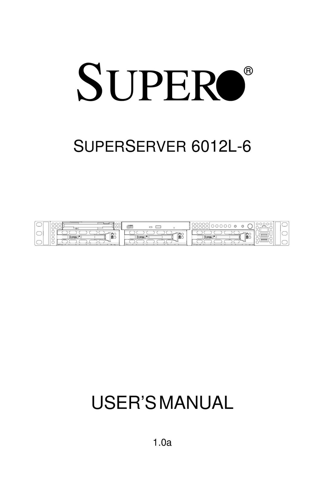 SUPER MICRO Computer 6012L-6 Home Theater Server User Manual
