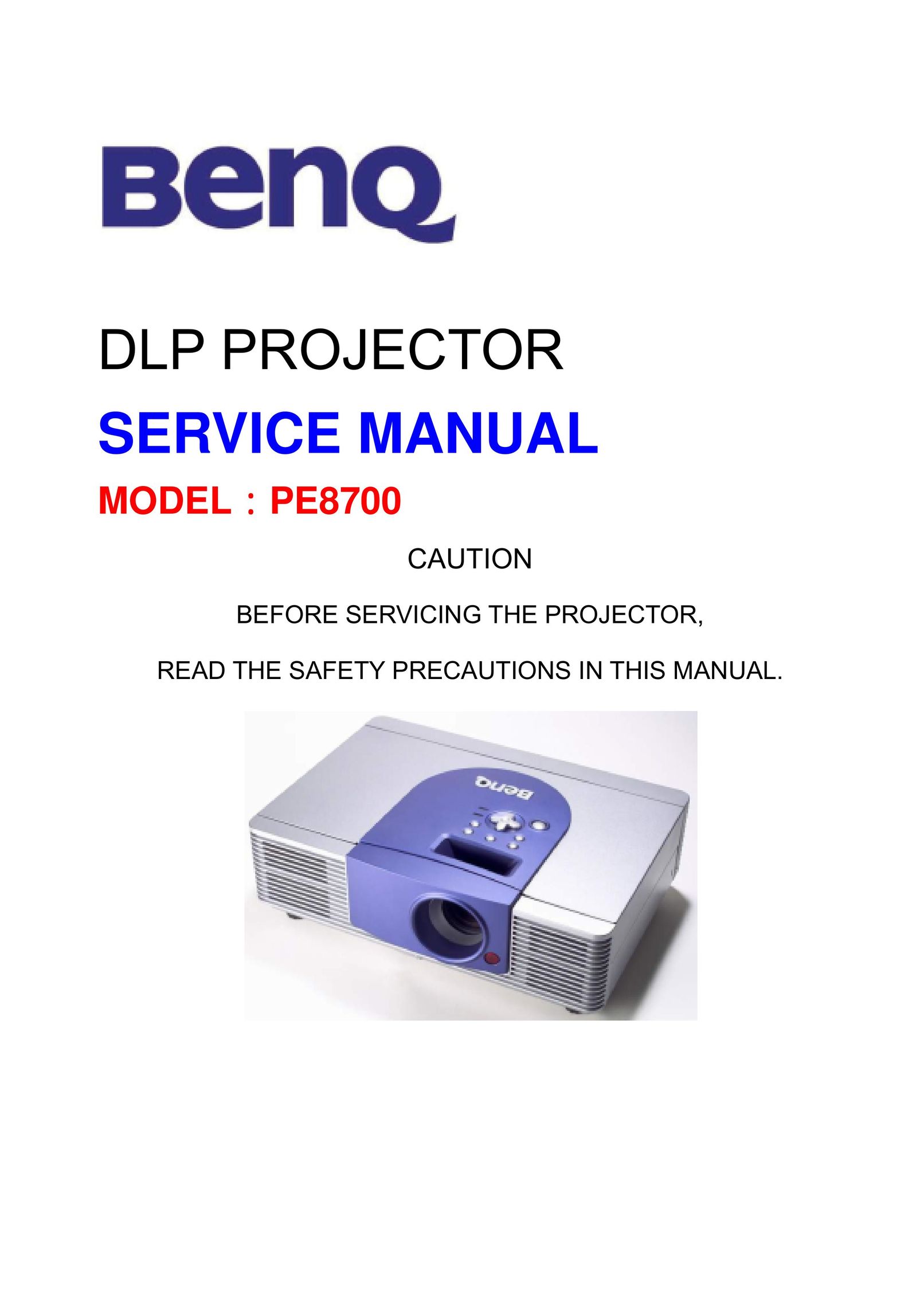 BenQ PE8700 Projection Television User Manual