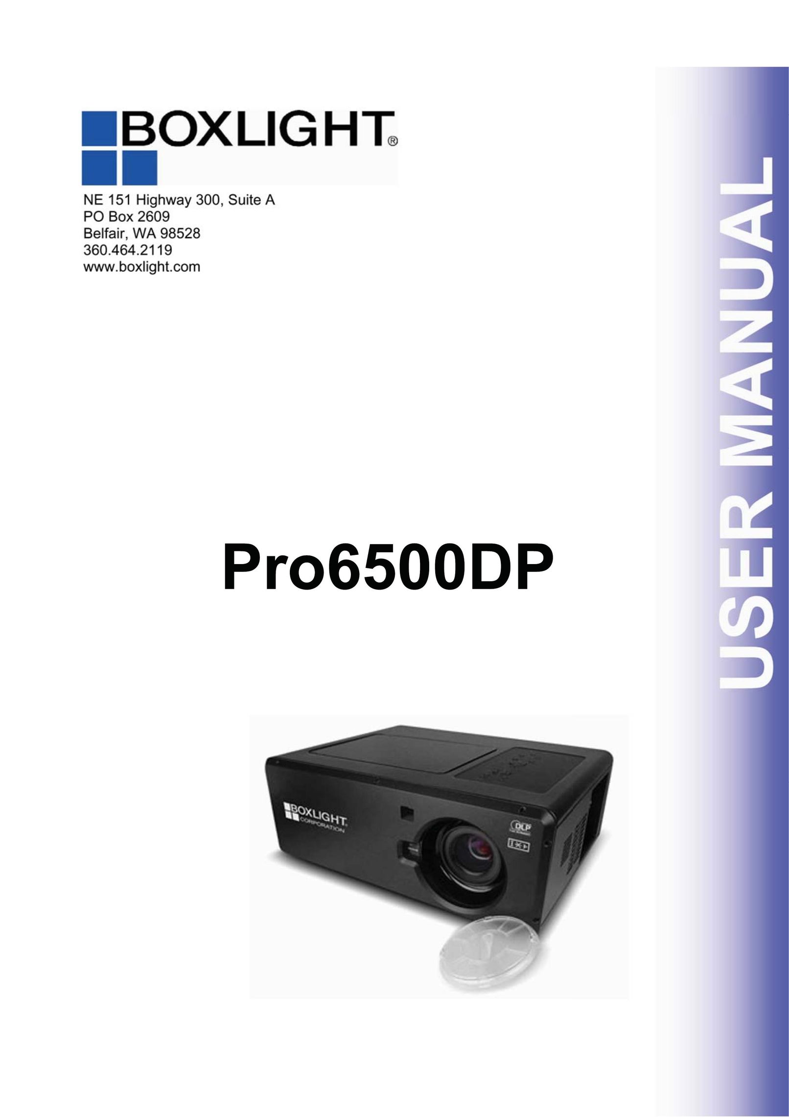 BOXLIGHT Pro6500DP Projection Television User Manual