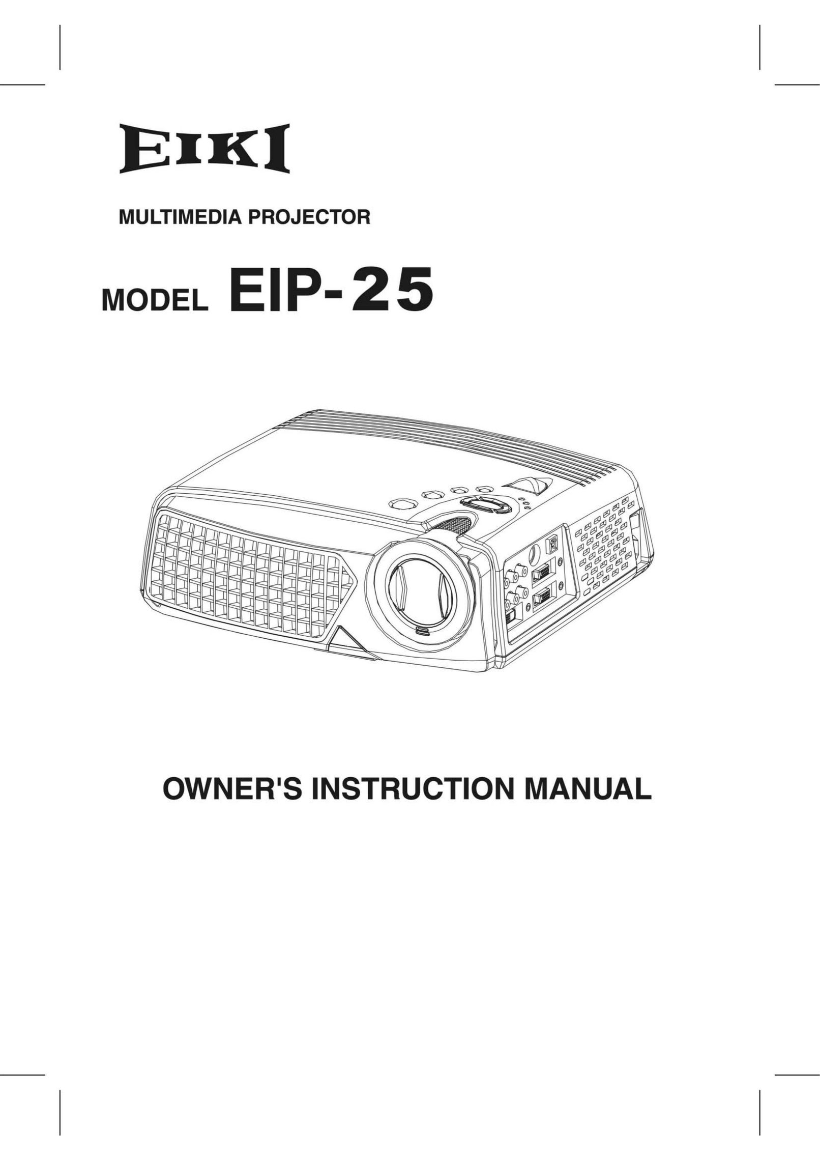 Eiki EIP-25 Projection Television User Manual