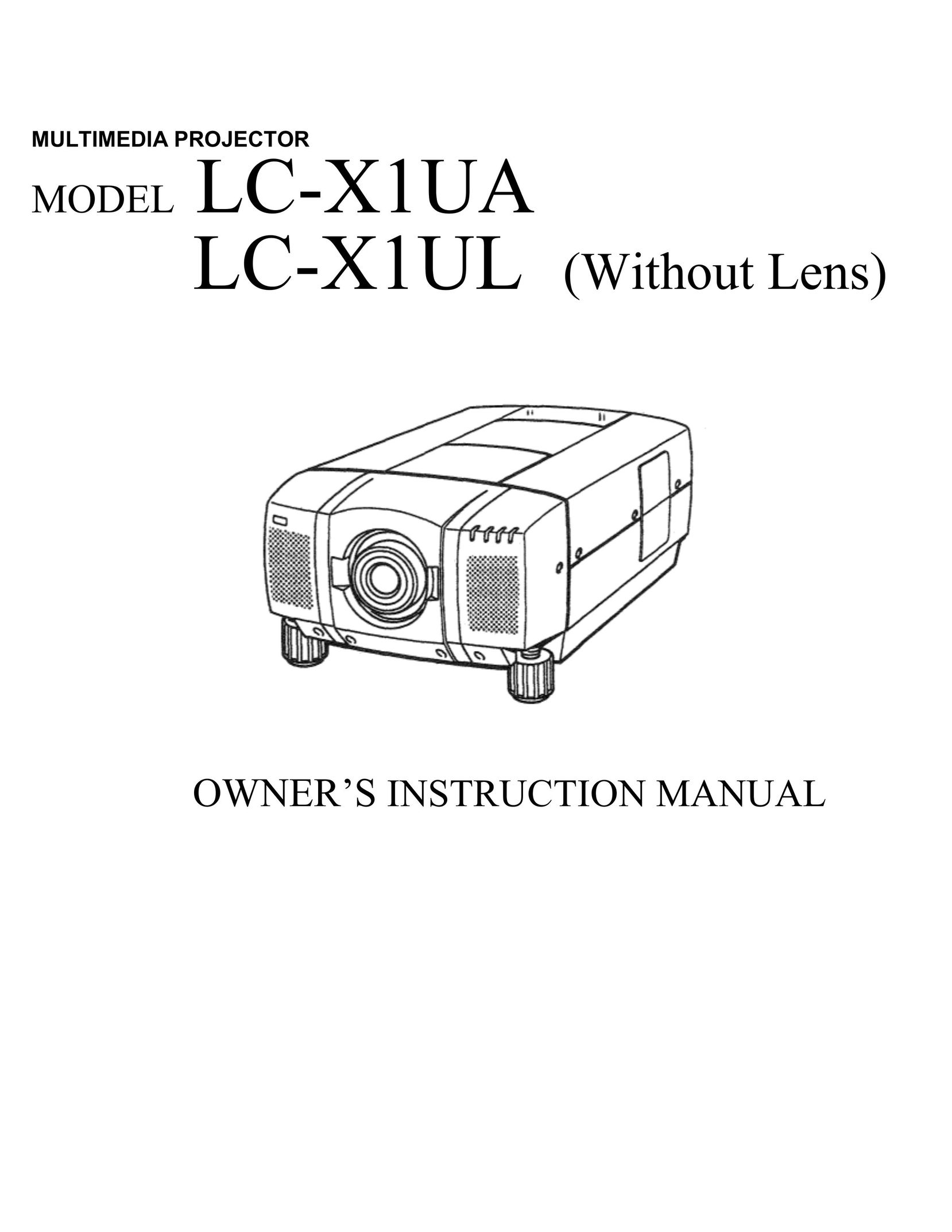 Eiki LC-X1UL Projection Television User Manual