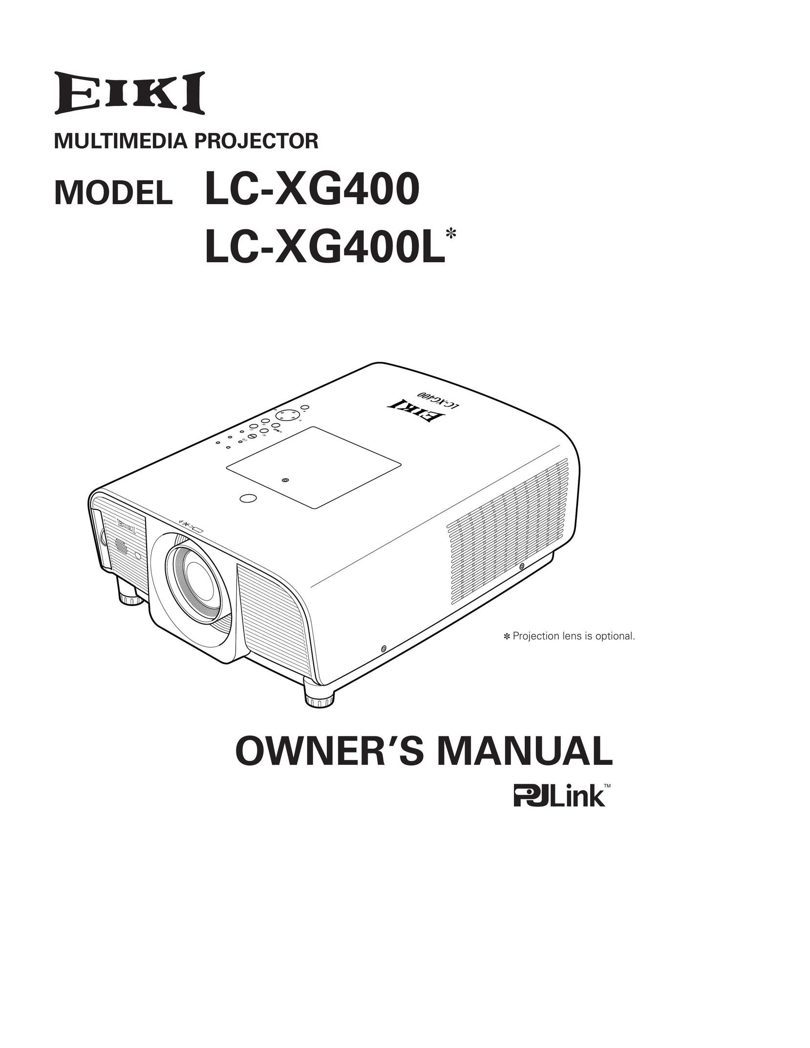Eiki LC-XG400L Projection Television User Manual