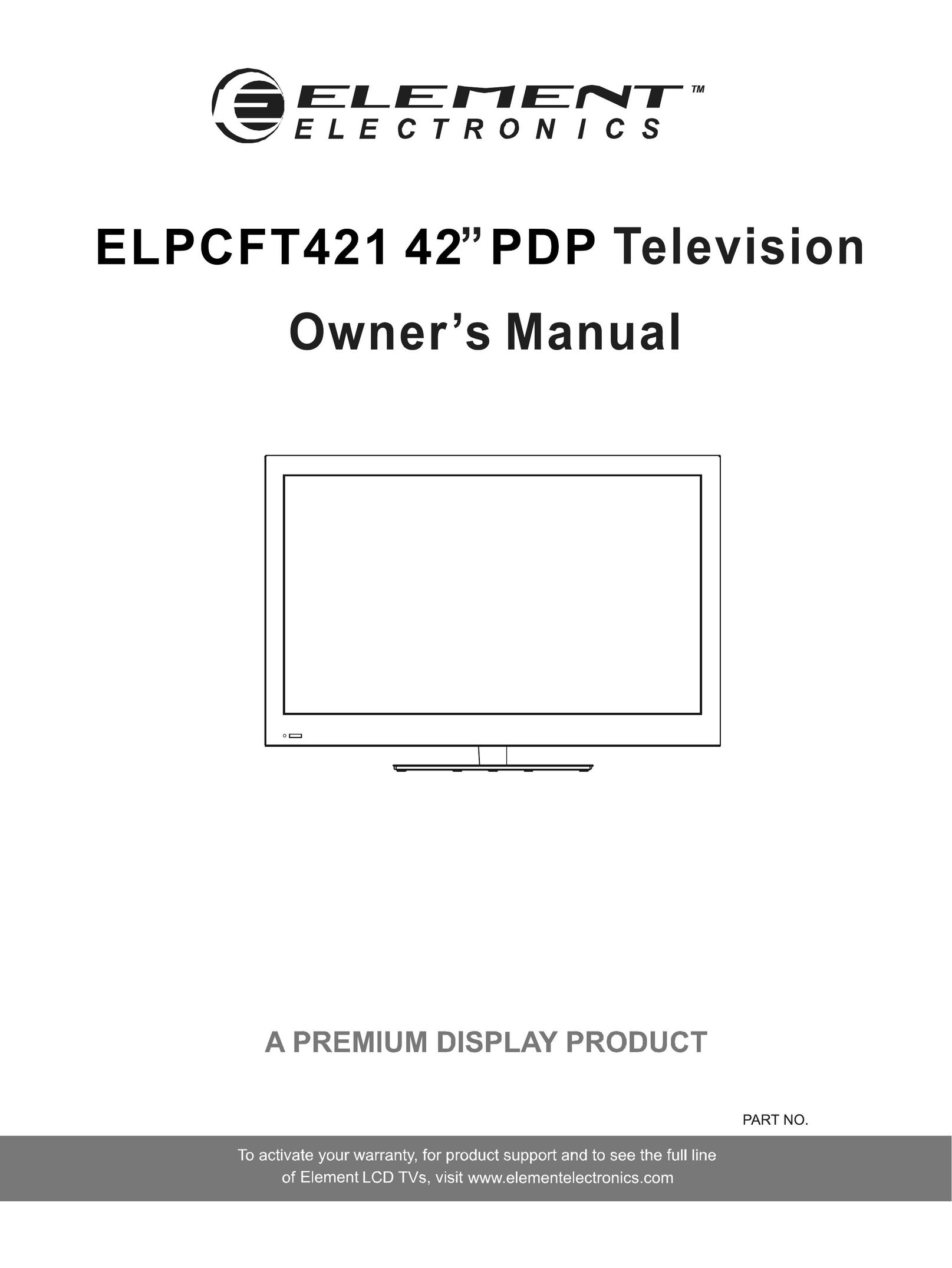 Element Electronics ELPCFT421 Projection Television User Manual