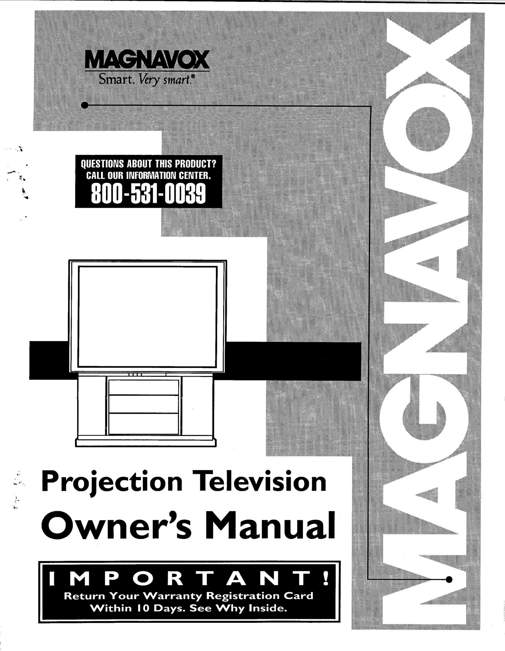 Magnavox 6P5451C Projection Television User Manual
