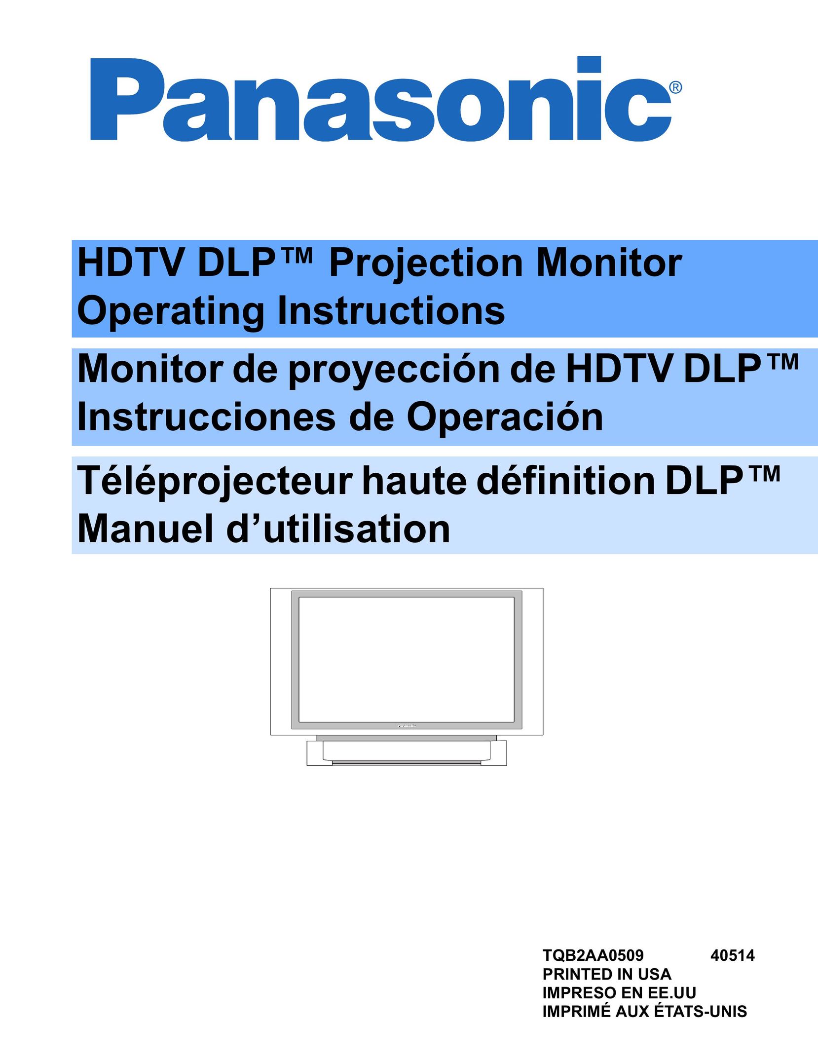 Panasonic PT 50DL54 Projection Television User Manual