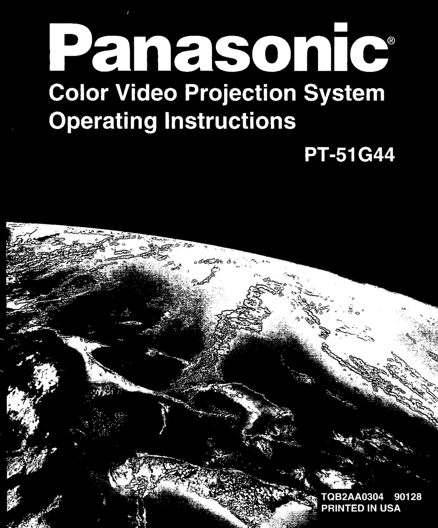 Panasonic PT 51G44 Projection Television User Manual