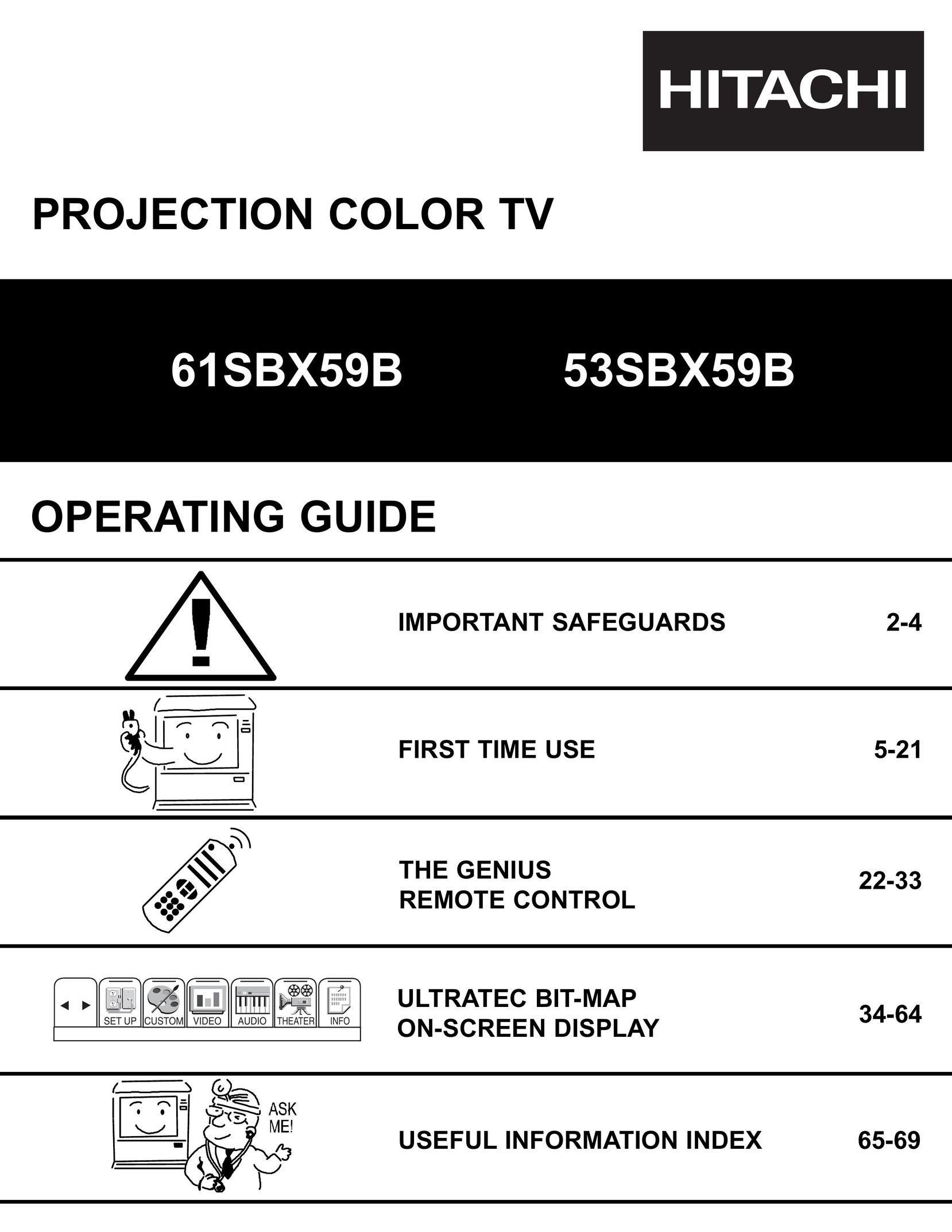Runco 61SBX59B Projection Television User Manual