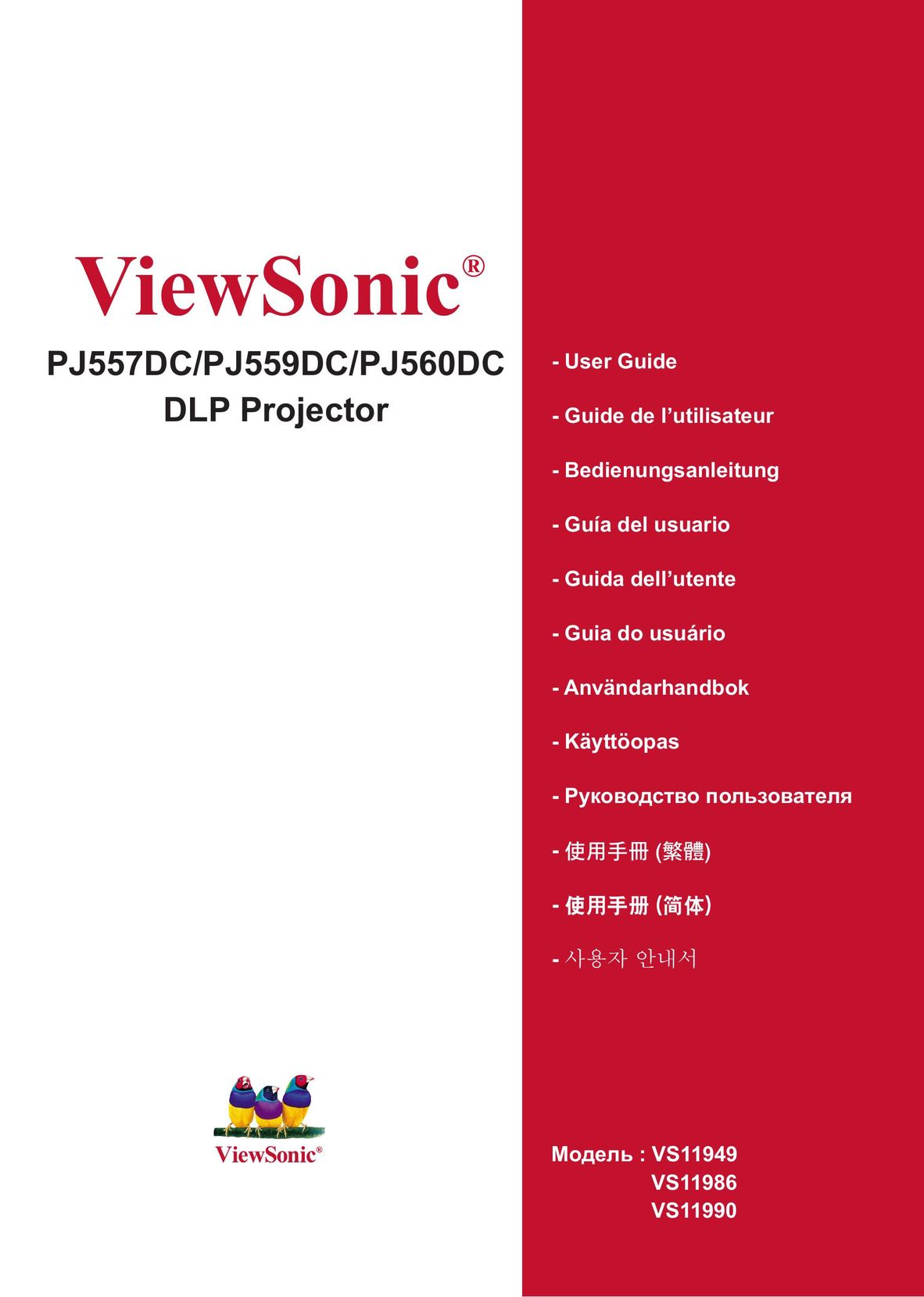 ViewSonic VS11949 Projection Television User Manual