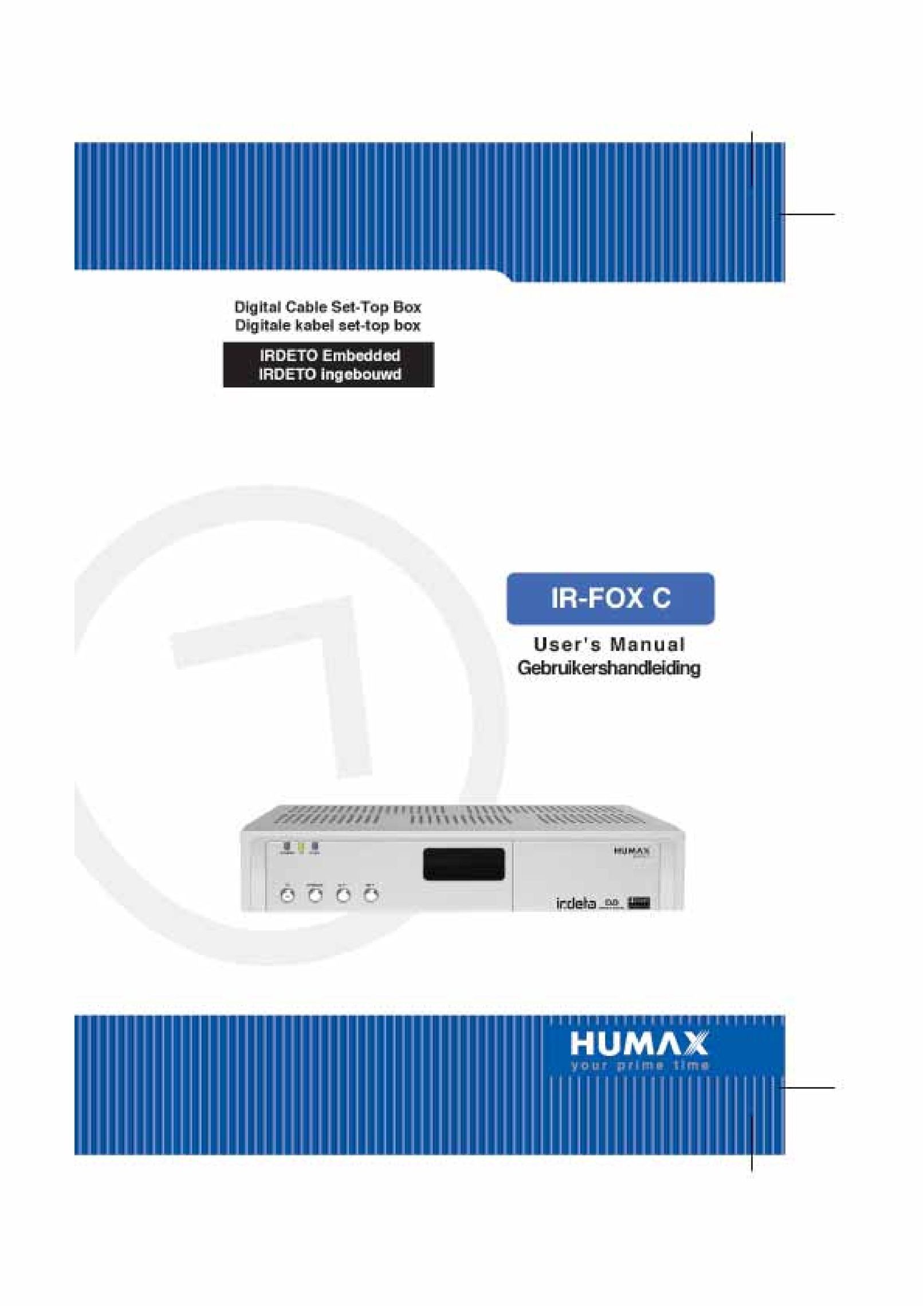 Humax IR-FOX C Satellite TV System User Manual