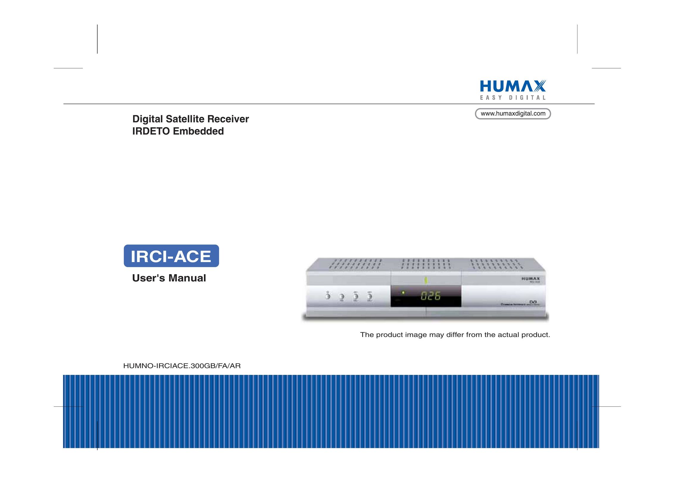 Humax IRCI-ACE Satellite TV System User Manual