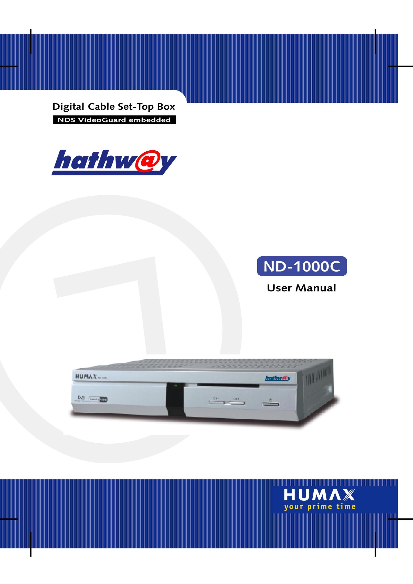 Humax ND-1000C Satellite TV System User Manual