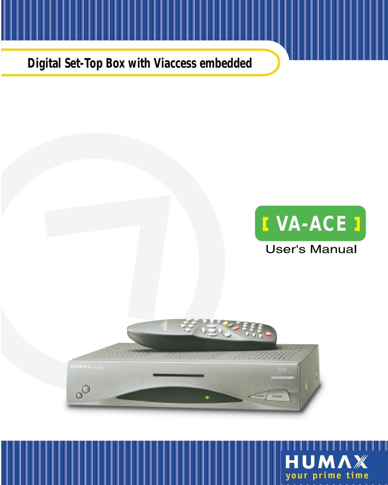 Humax VA-ACE Satellite TV System User Manual