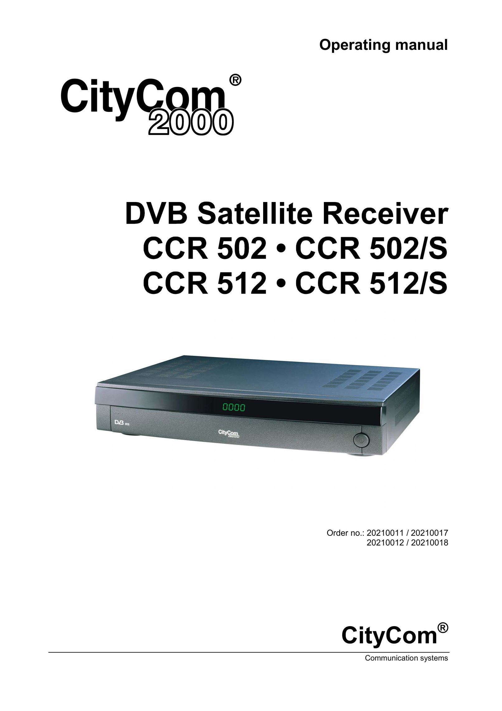 Kathrein CCR 502 Satellite TV System User Manual