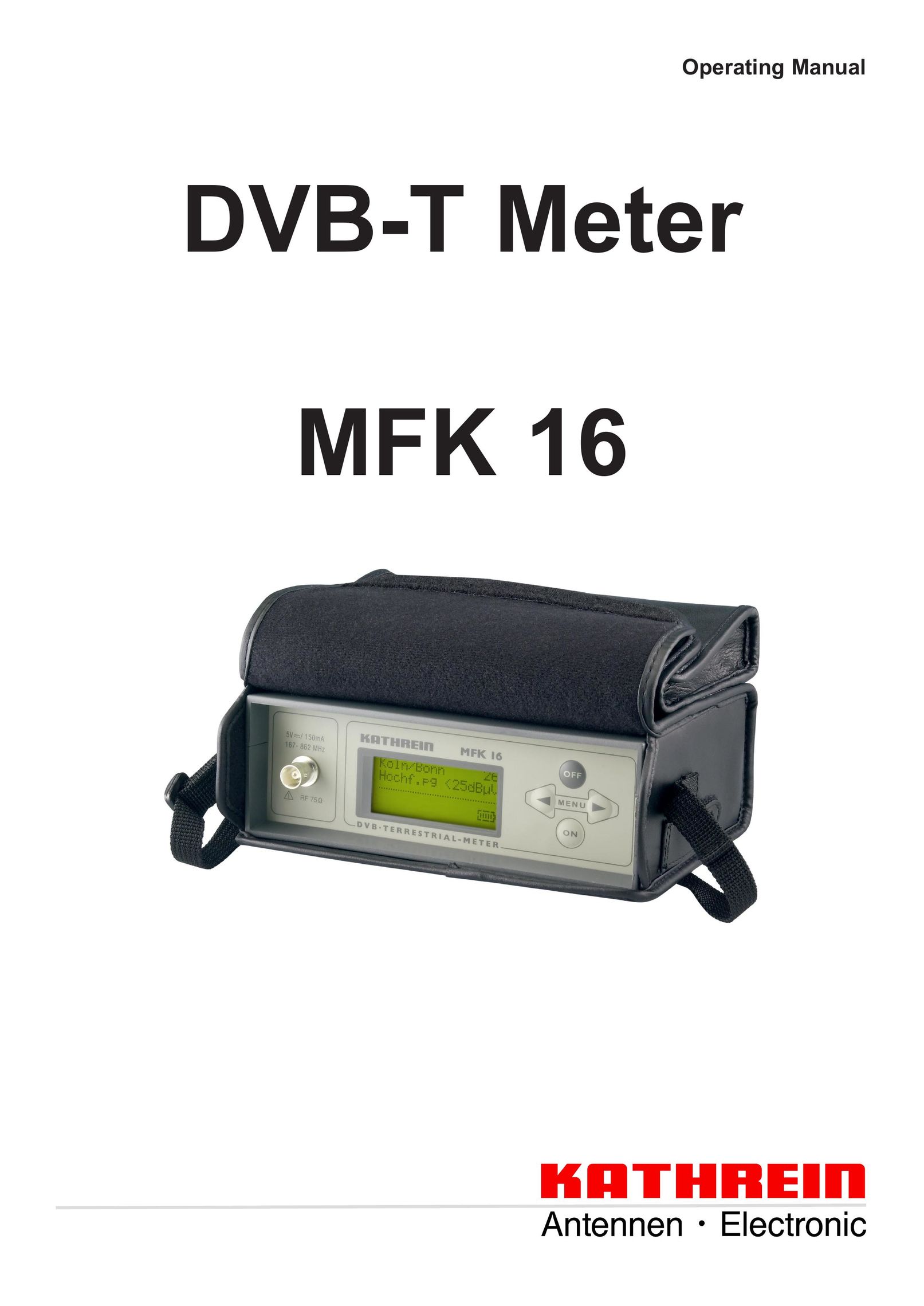 Kathrein MFK 16 Satellite TV System User Manual