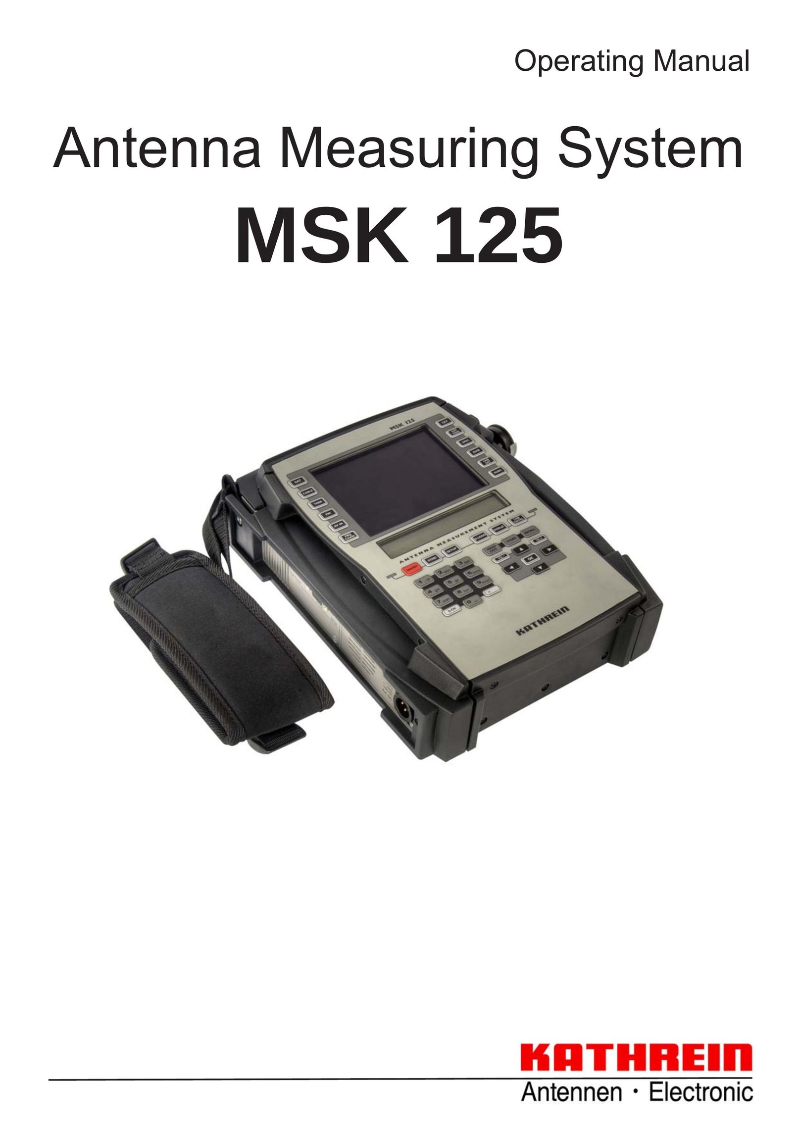 Kathrein MSK 125 Satellite TV System User Manual