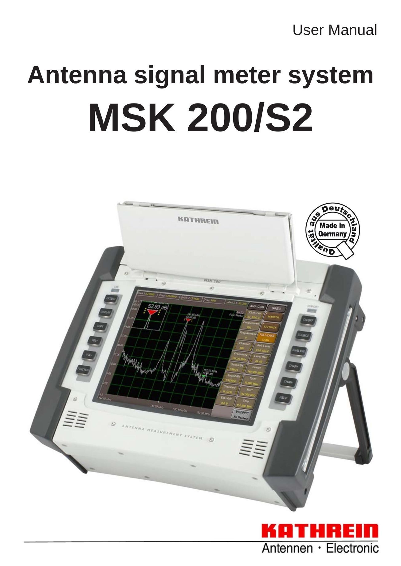 Kathrein MSK 200/S2 Satellite TV System User Manual