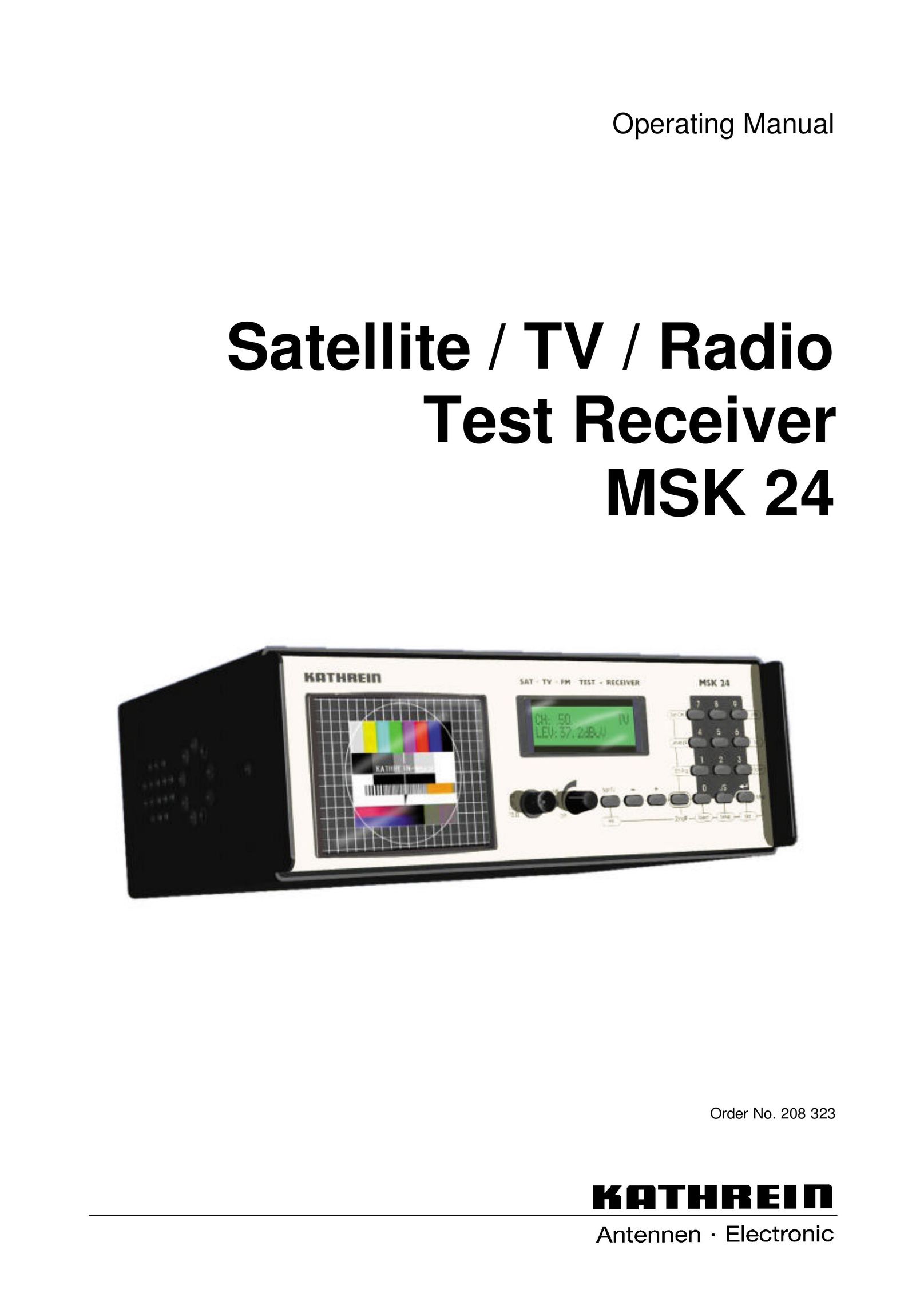 Kathrein MSK 24 Satellite TV System User Manual