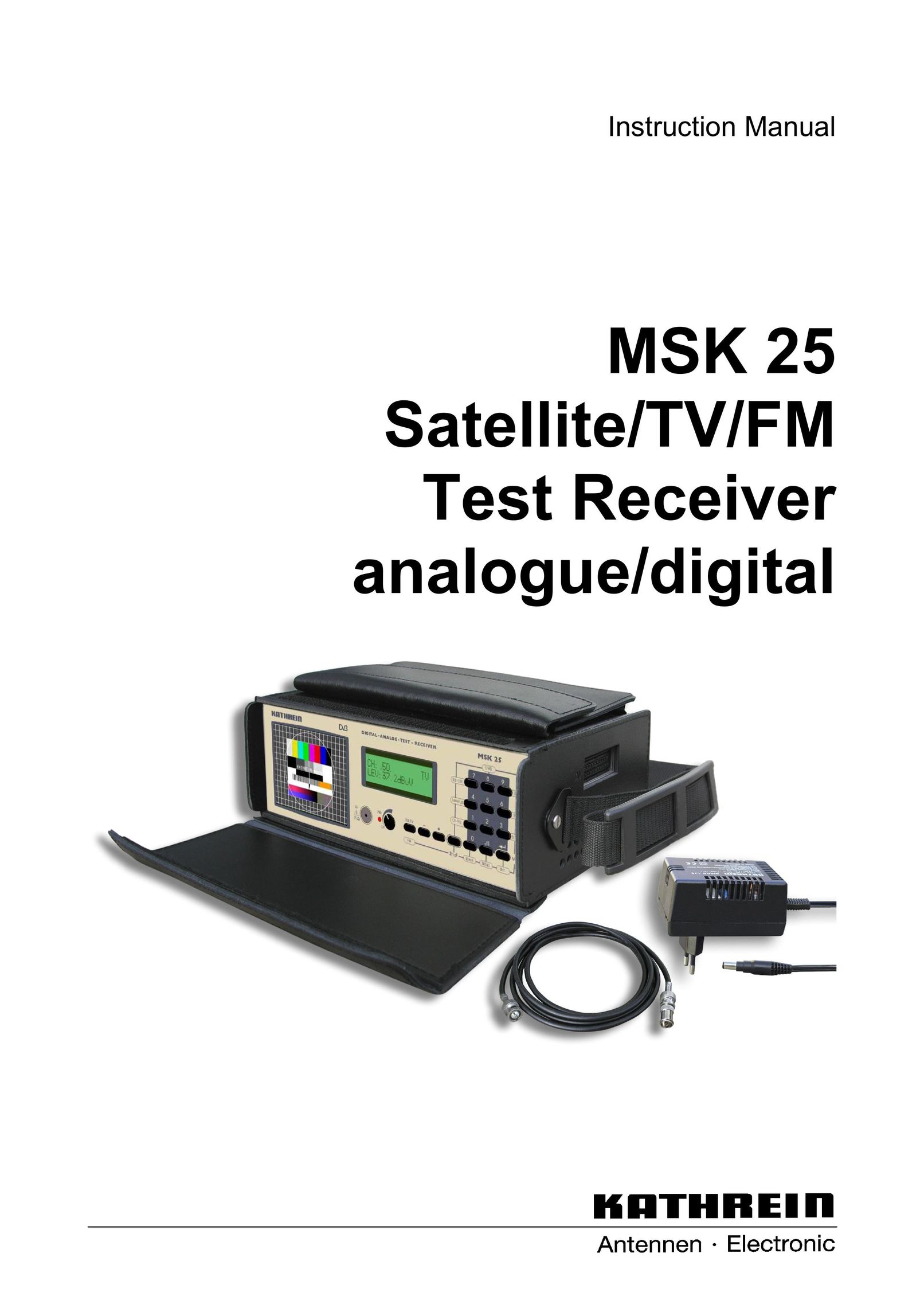 Kathrein MSK 25 Satellite TV System User Manual