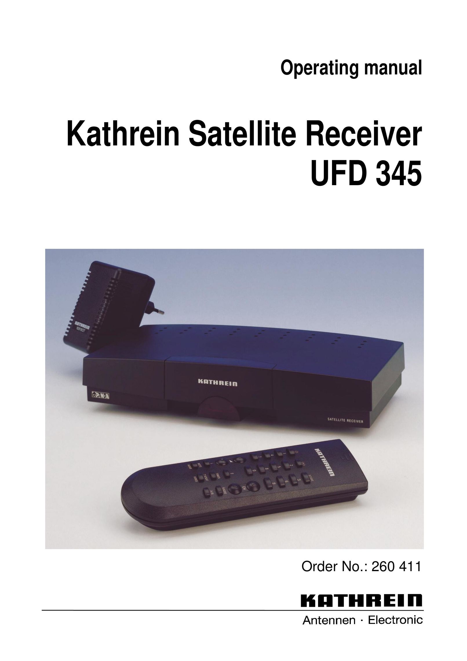 Kathrein UFD 345 Satellite TV System User Manual