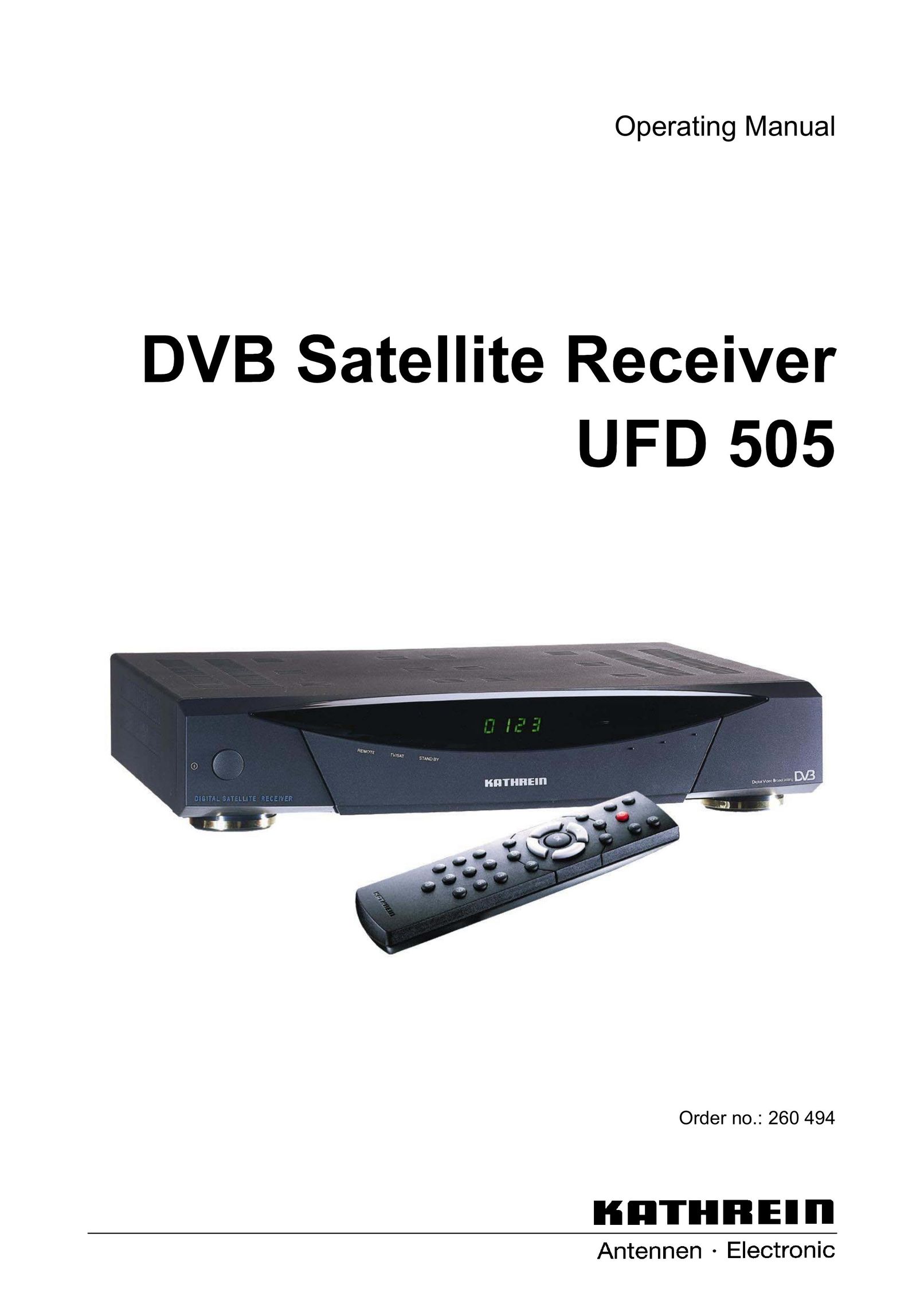 Kathrein UFD 505 Satellite TV System User Manual