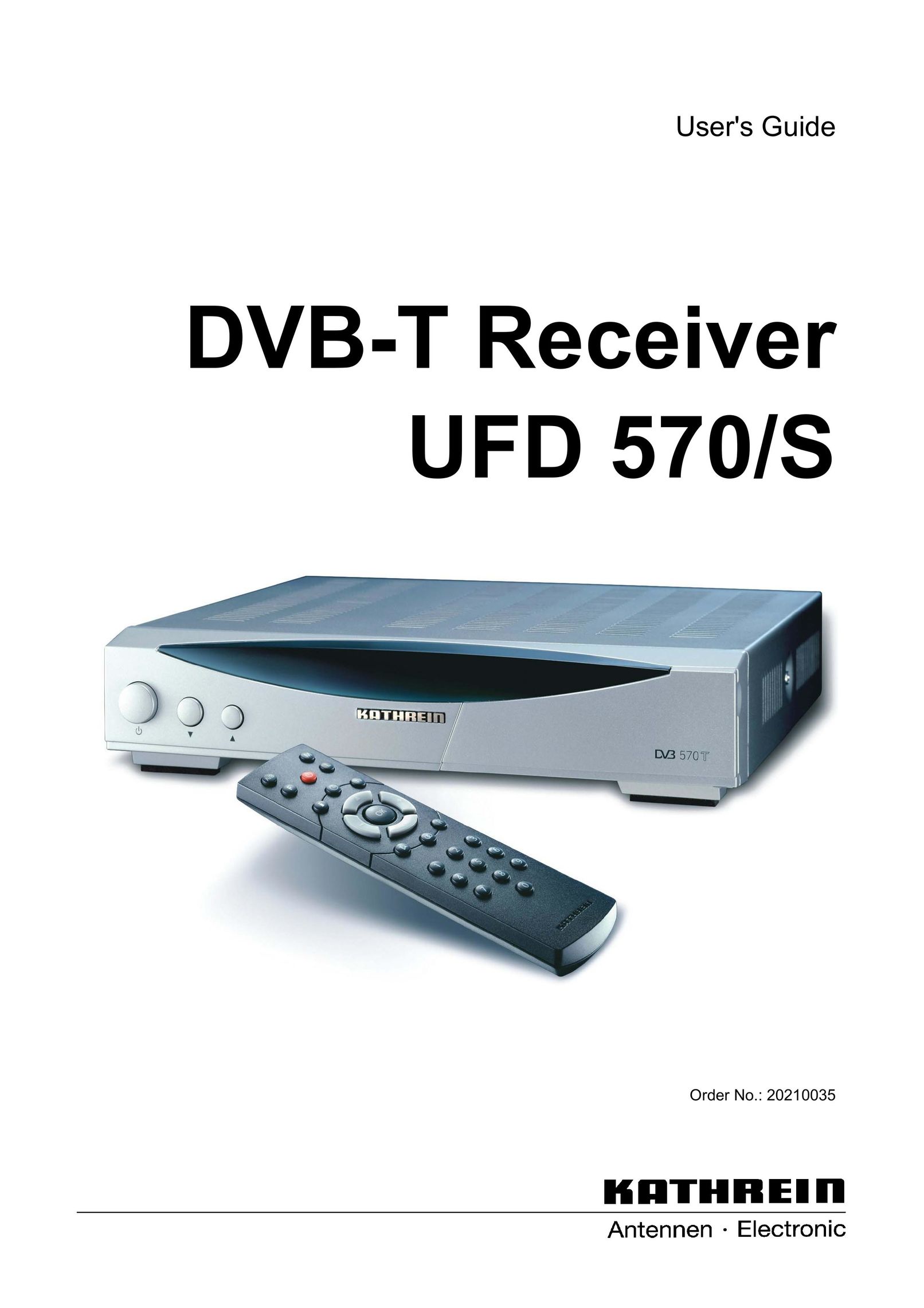 Kathrein UFD 570/S Satellite TV System User Manual