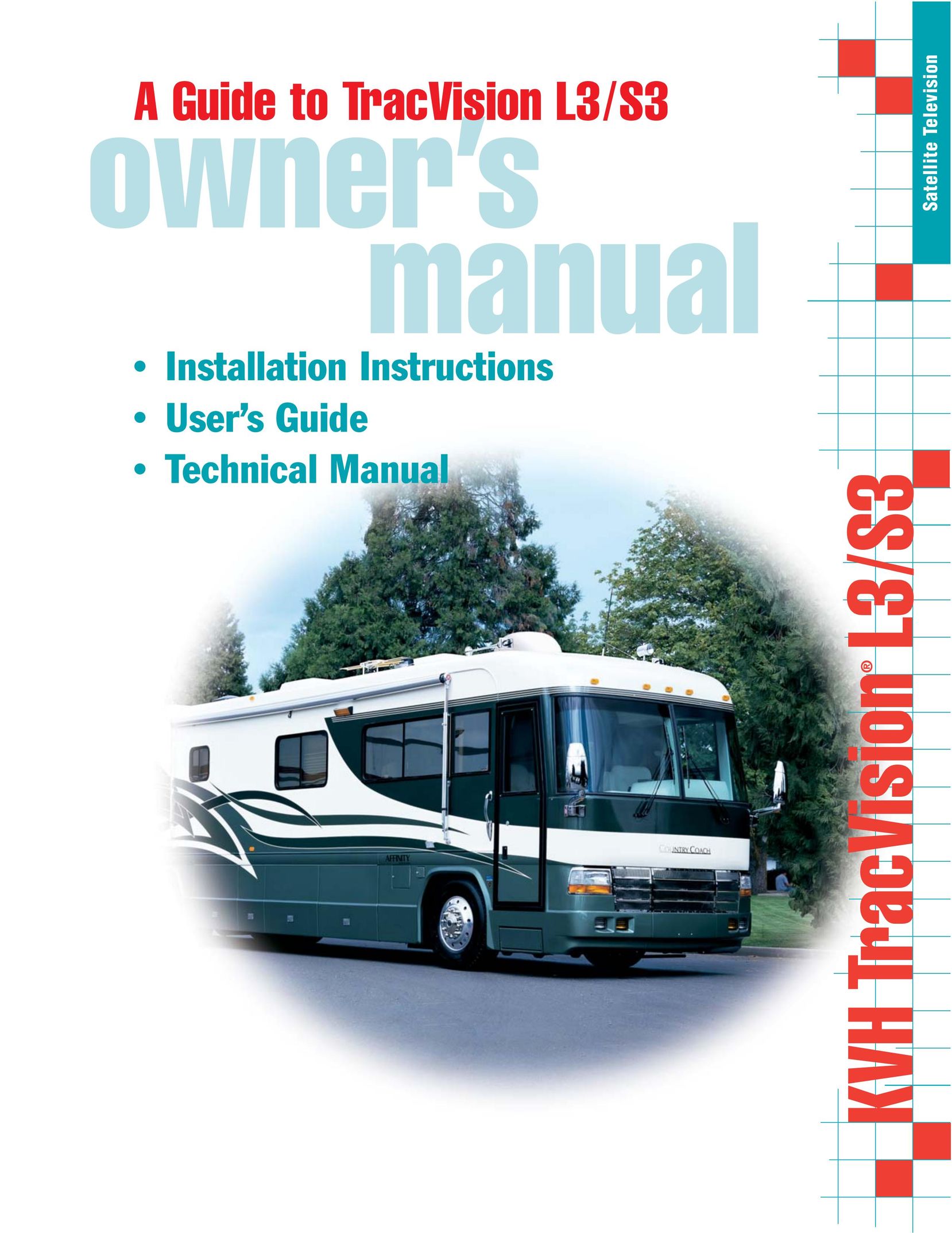KVH Industries TracVision S3 Satellite TV System User Manual