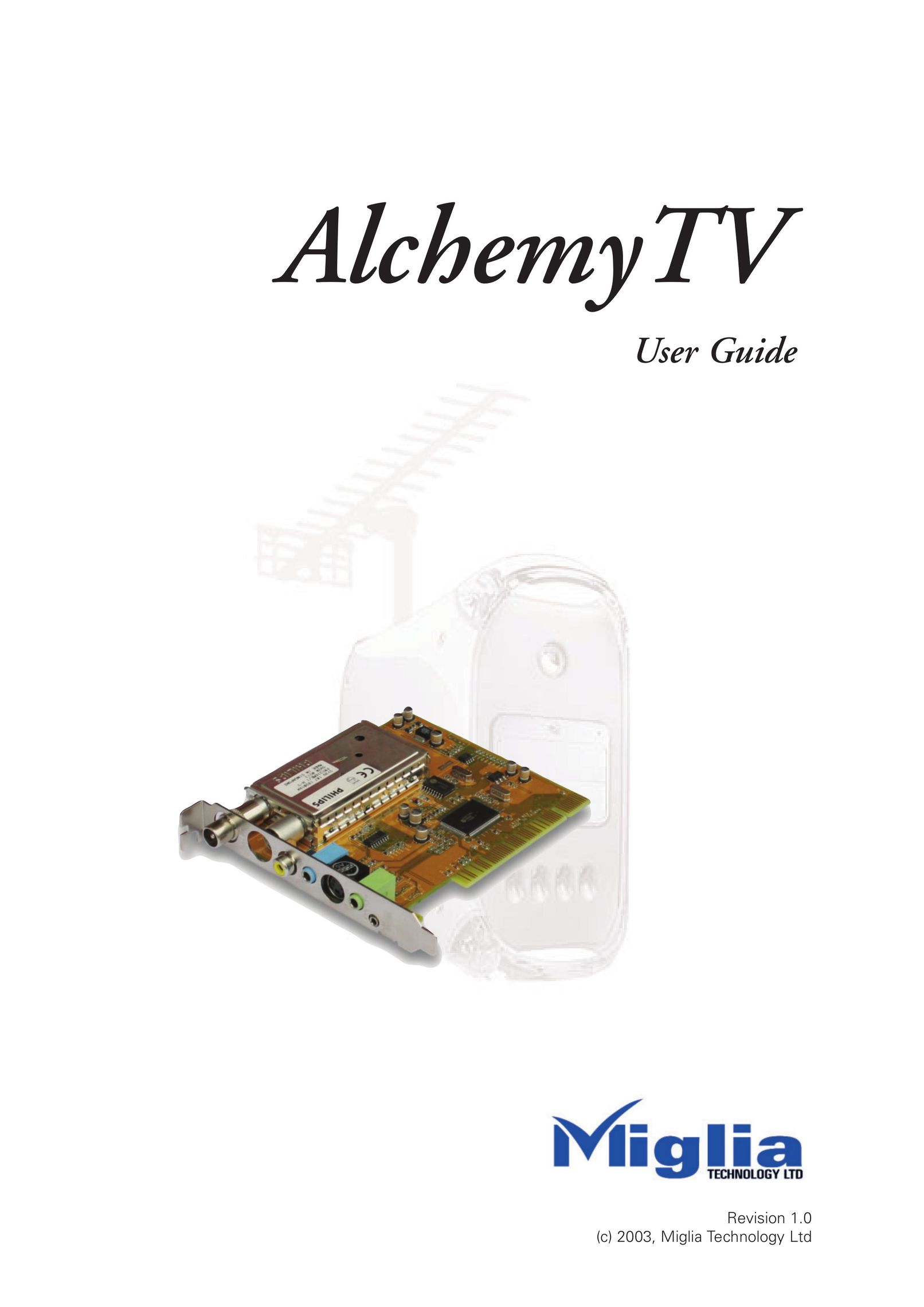Miglia Technology Alchemy TV Satellite TV System User Manual