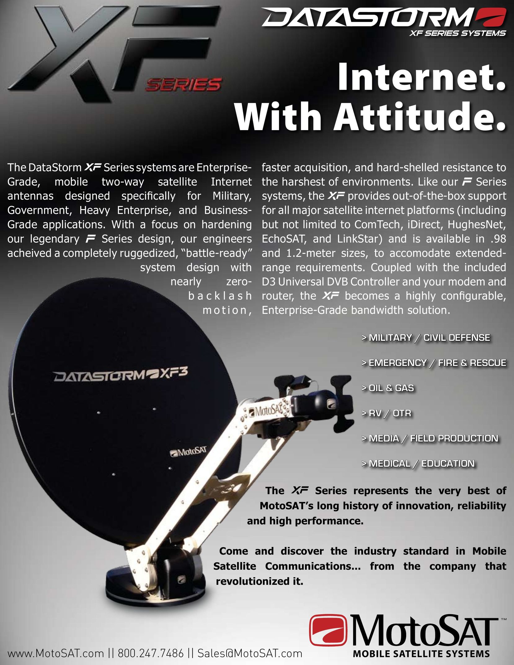 MotoSAT XF-Series Satellite TV System User Manual