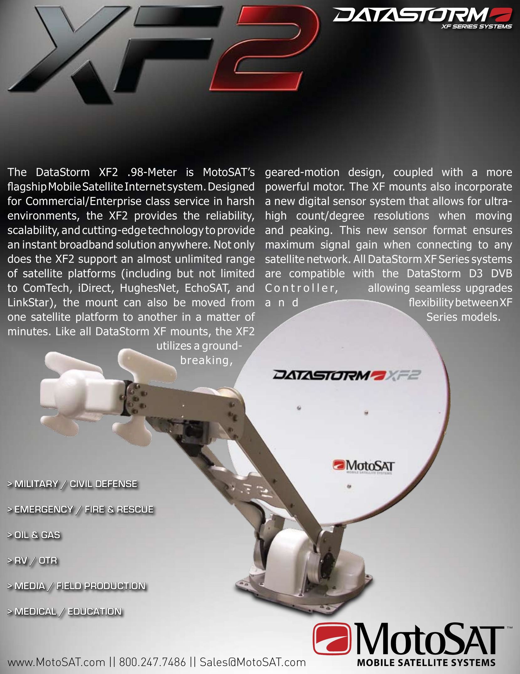 MotoSAT XF2 Satellite TV System User Manual