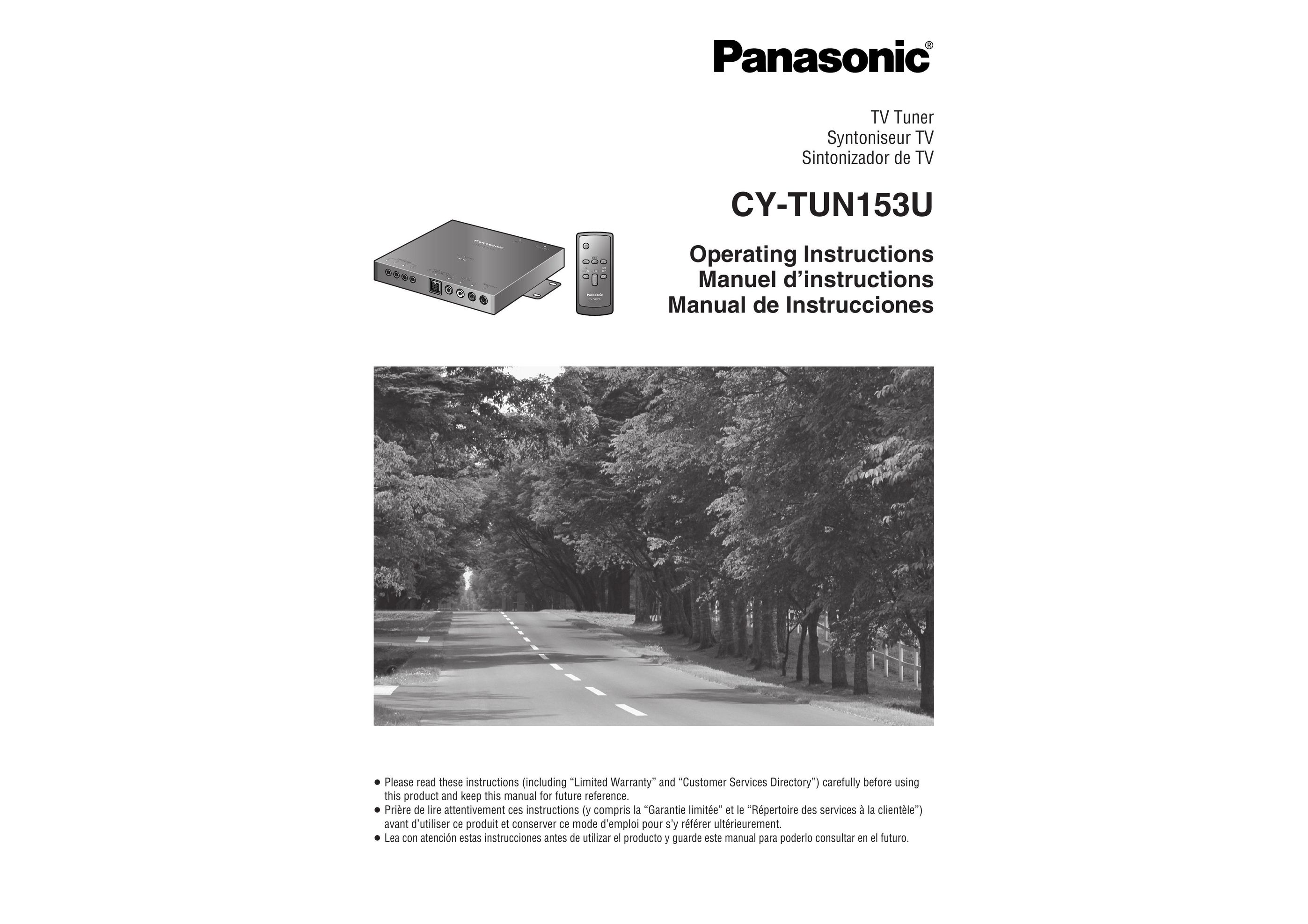 Panasonic CY-TUN153U Satellite TV System User Manual