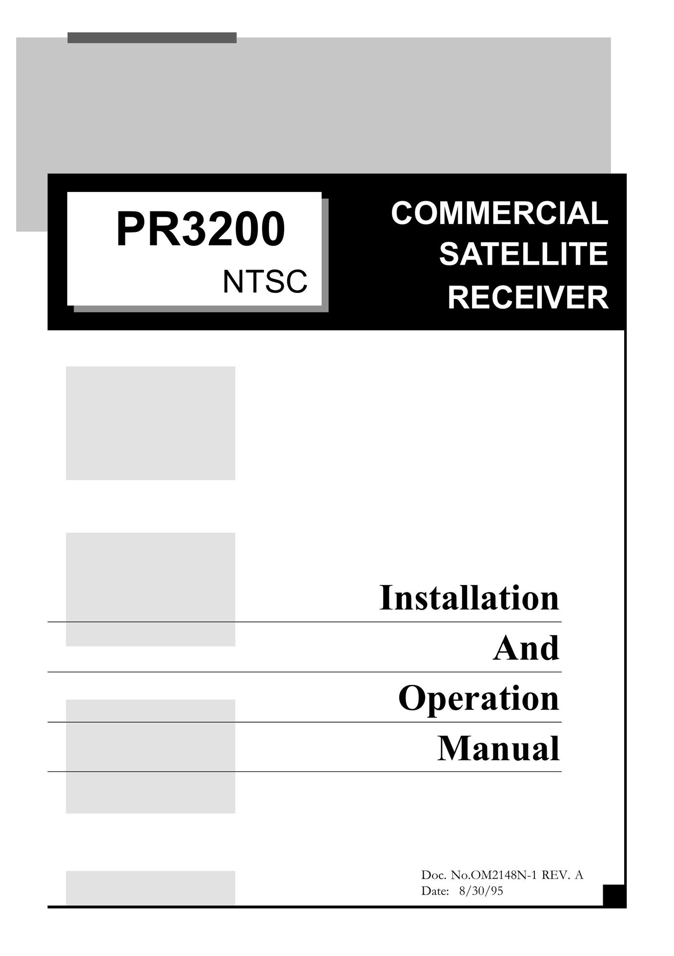 Pico Macom PR3200 Satellite TV System User Manual