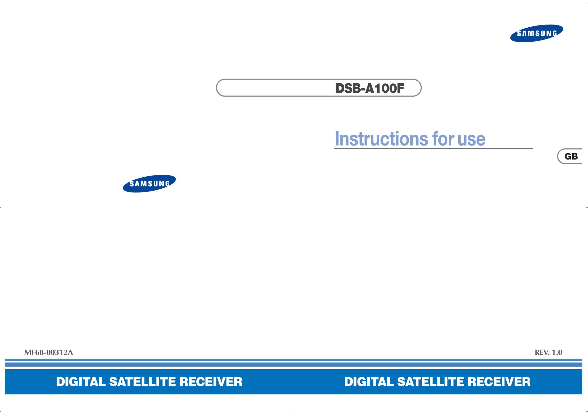 Samsung DSB-A100F Satellite TV System User Manual