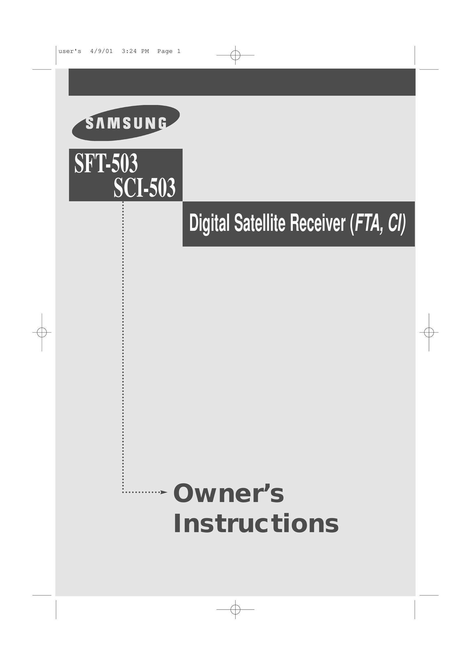 Samsung SCI-503 Satellite TV System User Manual