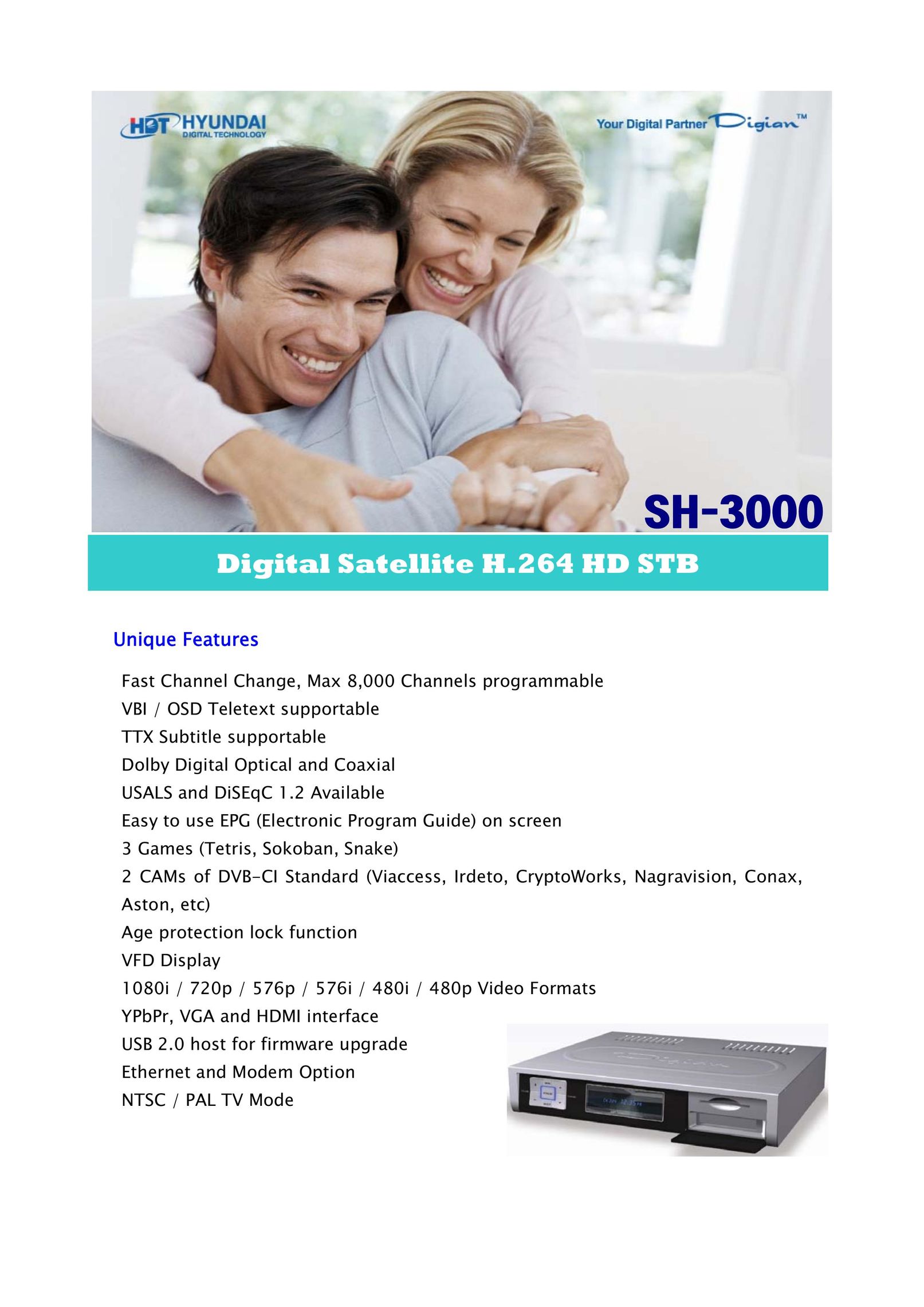 Samsung SH-3000 Satellite TV System User Manual