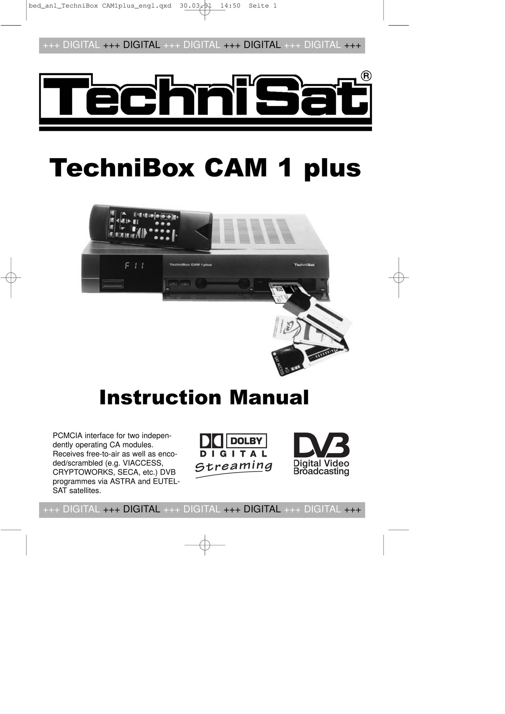 TechniSat CAM 1 plus Satellite TV System User Manual