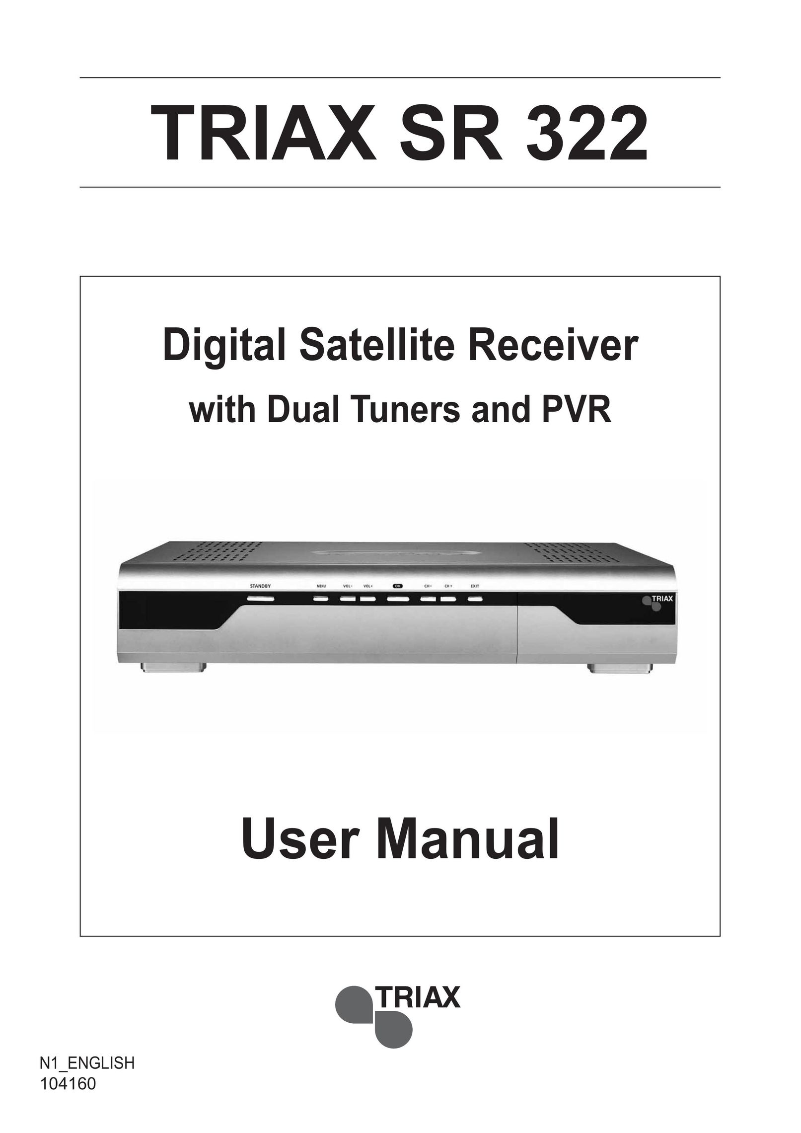 Triax SR 322 Satellite TV System User Manual